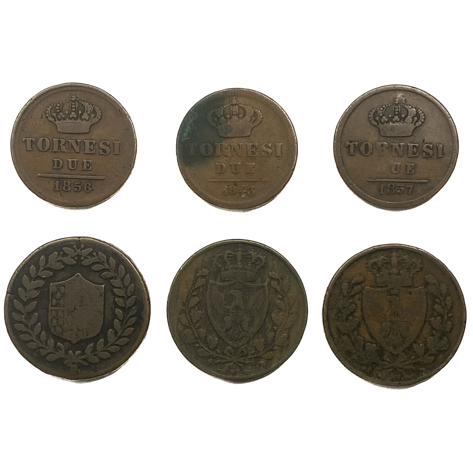 1821-1831 Sardinia Copper Lot HIGH GRADE: 1821-1831 Sardinia Copper Lot HIGH GRADE