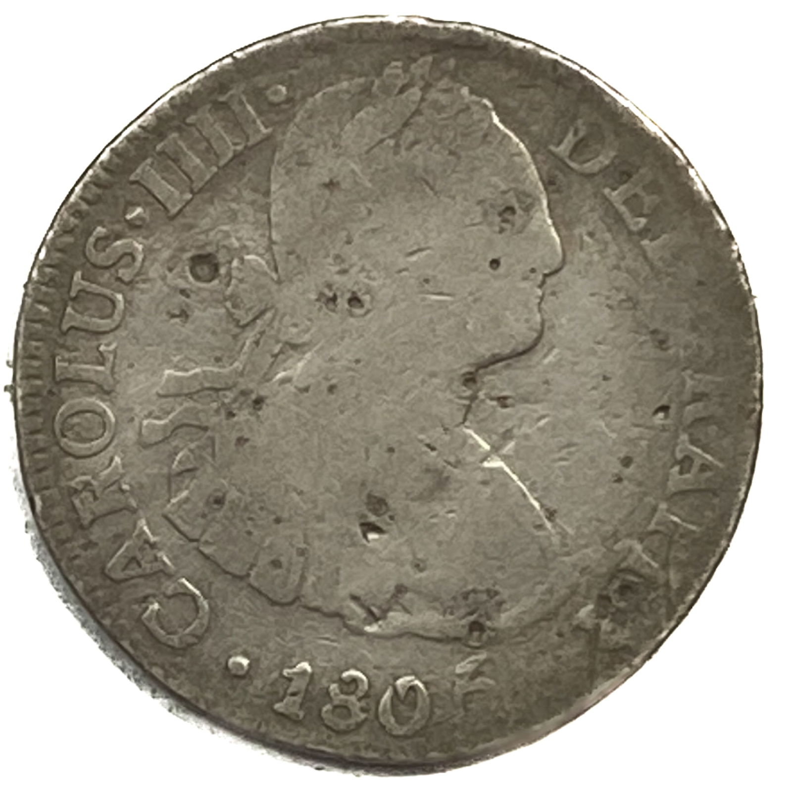 1805 Mo TH Silver Mexico 2 Reales Fine (1 of 2)