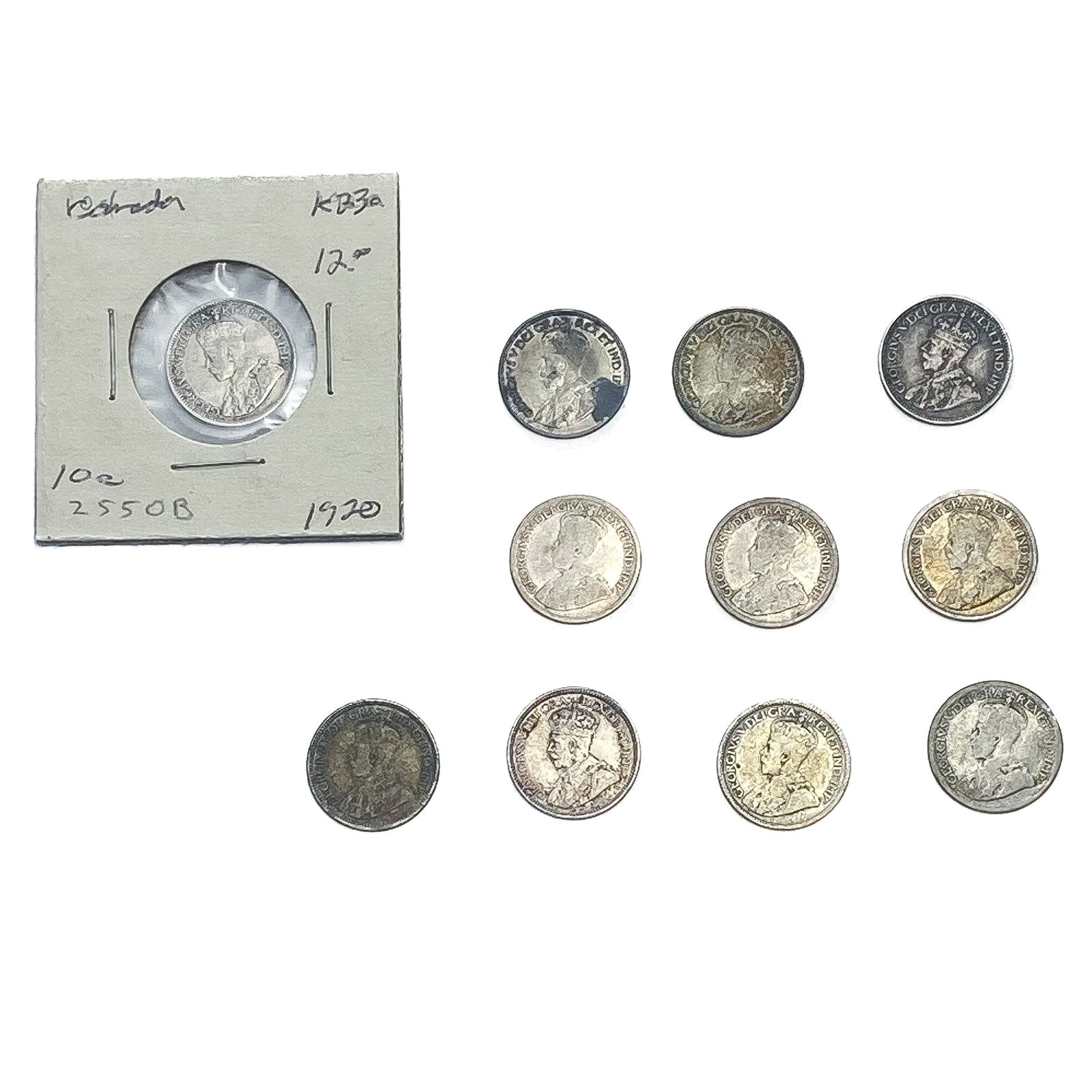 [10 Coins] 1920 Canada 10 Cents (1 of 2)