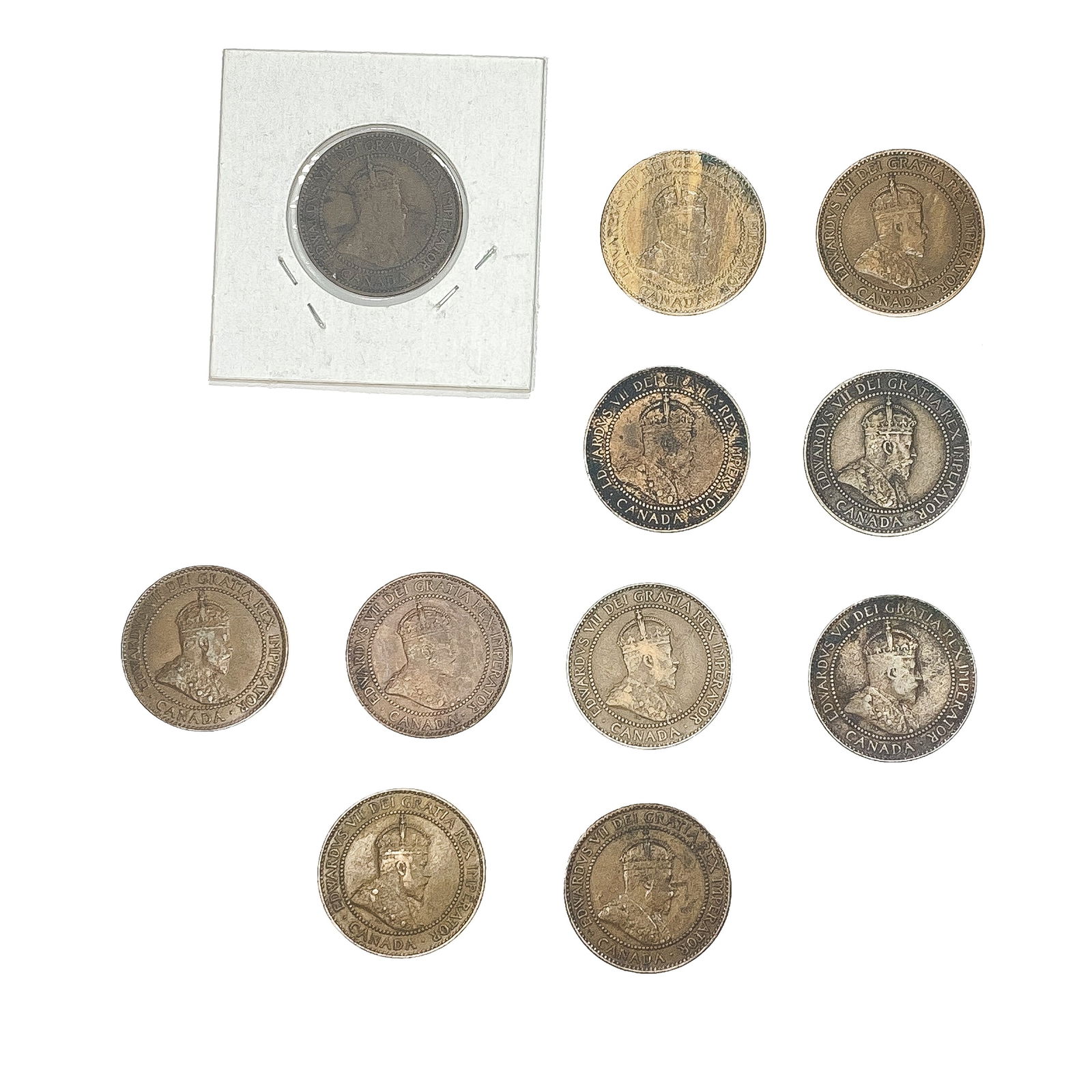 [11 Coins] 1909 Canada 1 Cent (1 of 2)