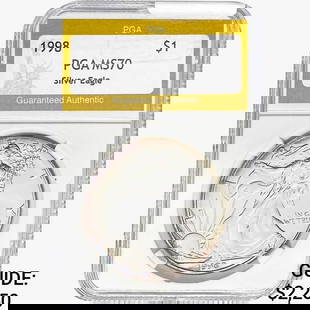 1998 American Silver Eagle PGA MS70: 1998 American Silver Eagle PGA MS70