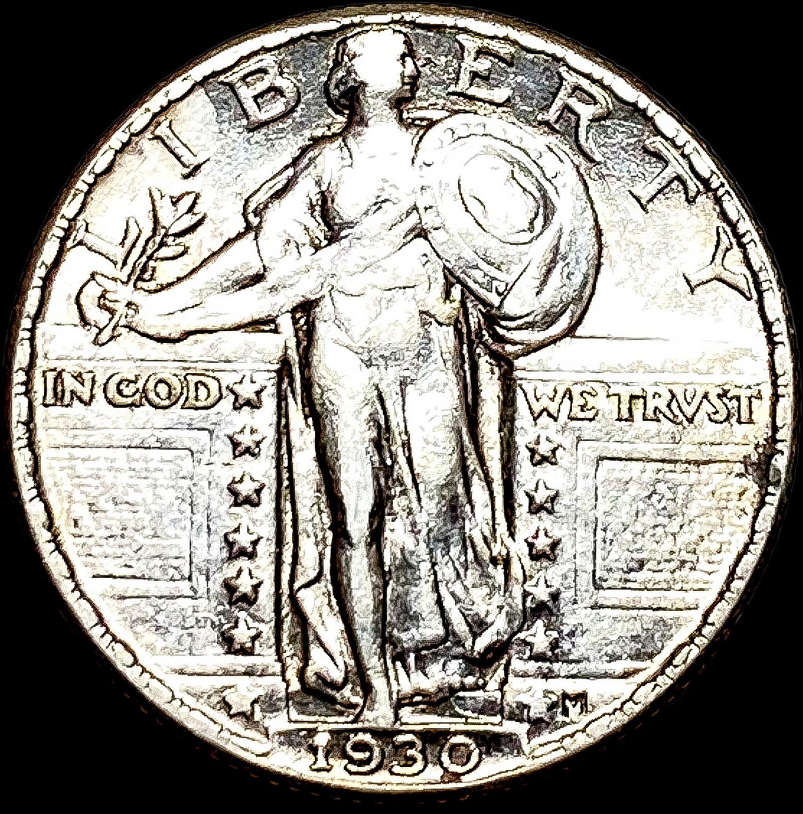 1930 Standing Liberty Quarter CLOSELY UNCIRCULATED: 1930 Standing Liberty Quarter CLOSELY UNCIRCULATED