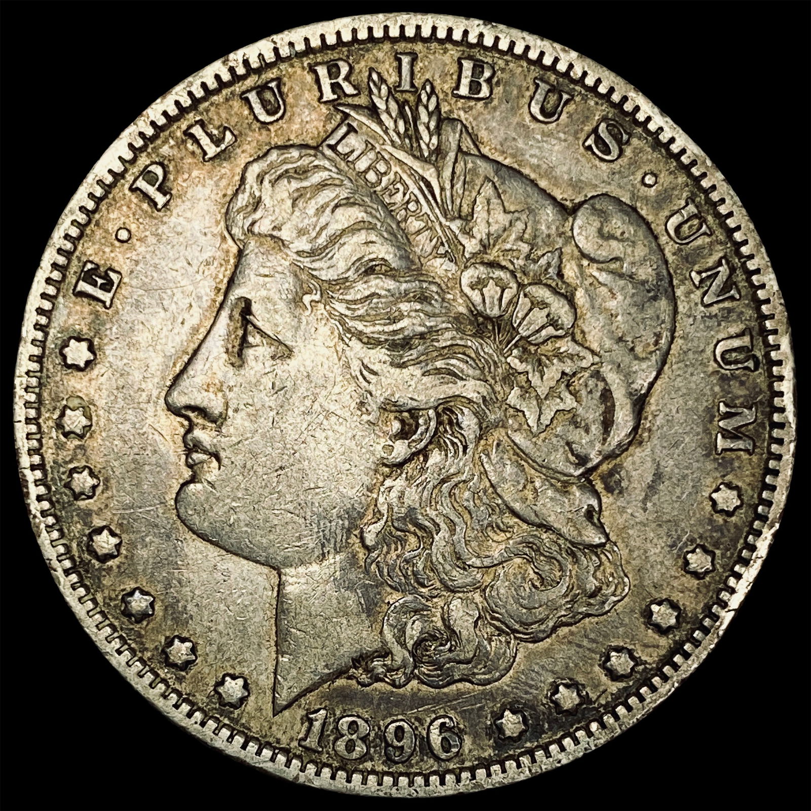 1896-O Silver Morgan Dollar NEARLY  UNCIRCULATED (1 of 2)