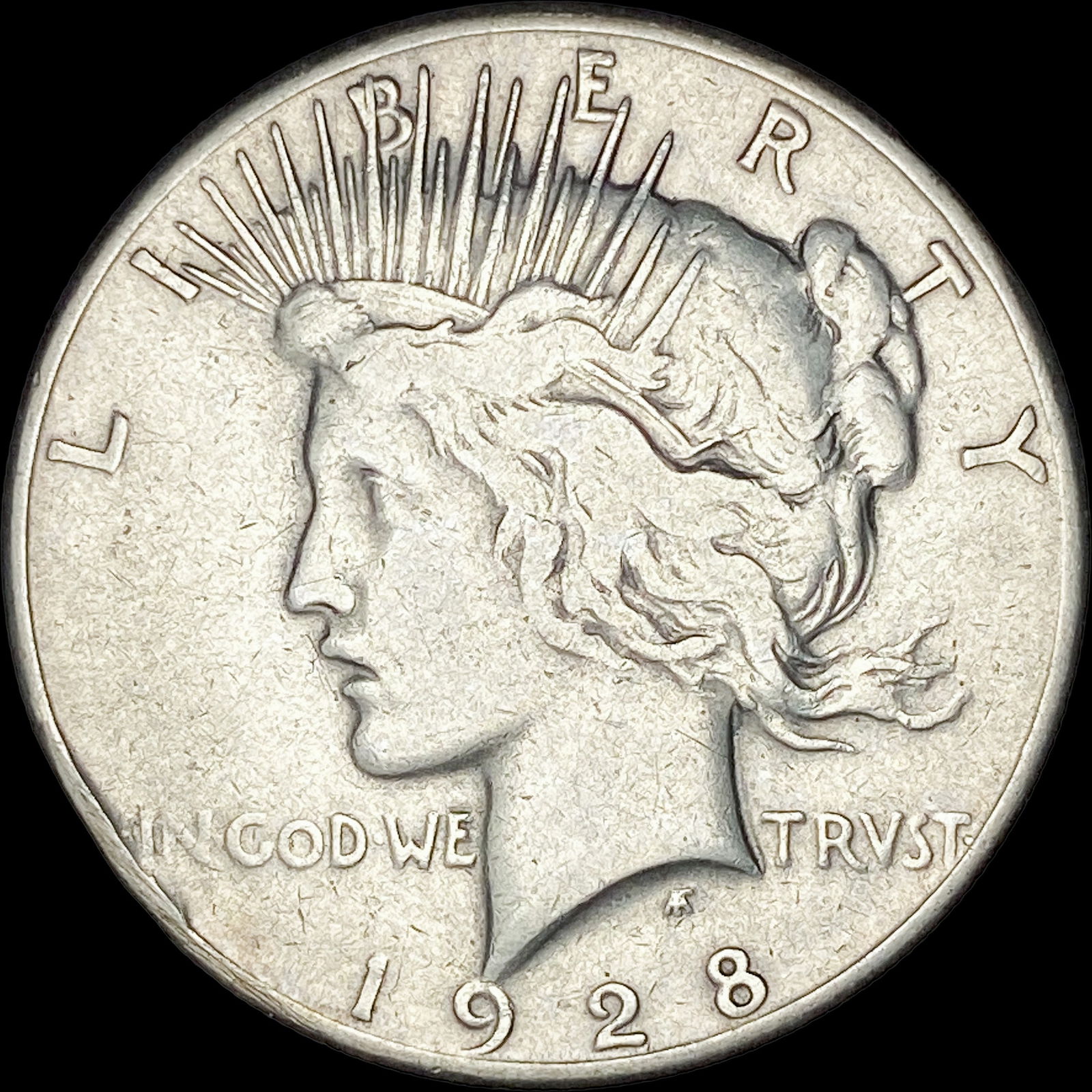 1928 Silver Peace Dollar LIGHTLY CIRCULATED (1 of 2)