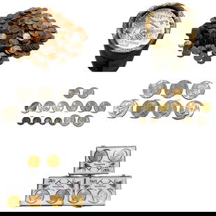 Large Coin Lot- Pennies, Ike Dollars, Etc: Large Coin Lot- Pennies, Ike Dollars, Etc