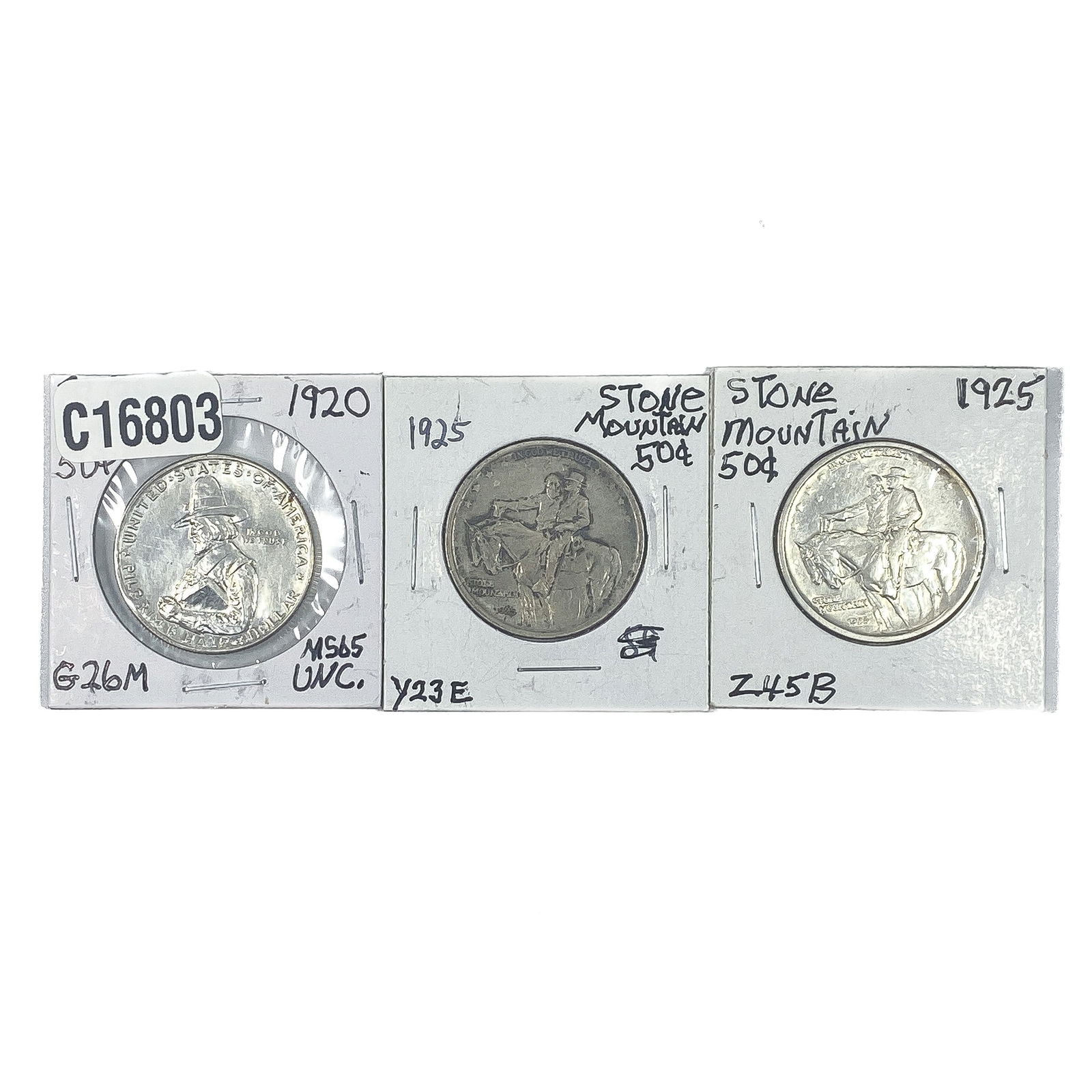 [3 Coins]1920-1925 U.S. Commemorative Half Dollar Lot (1 of 2)