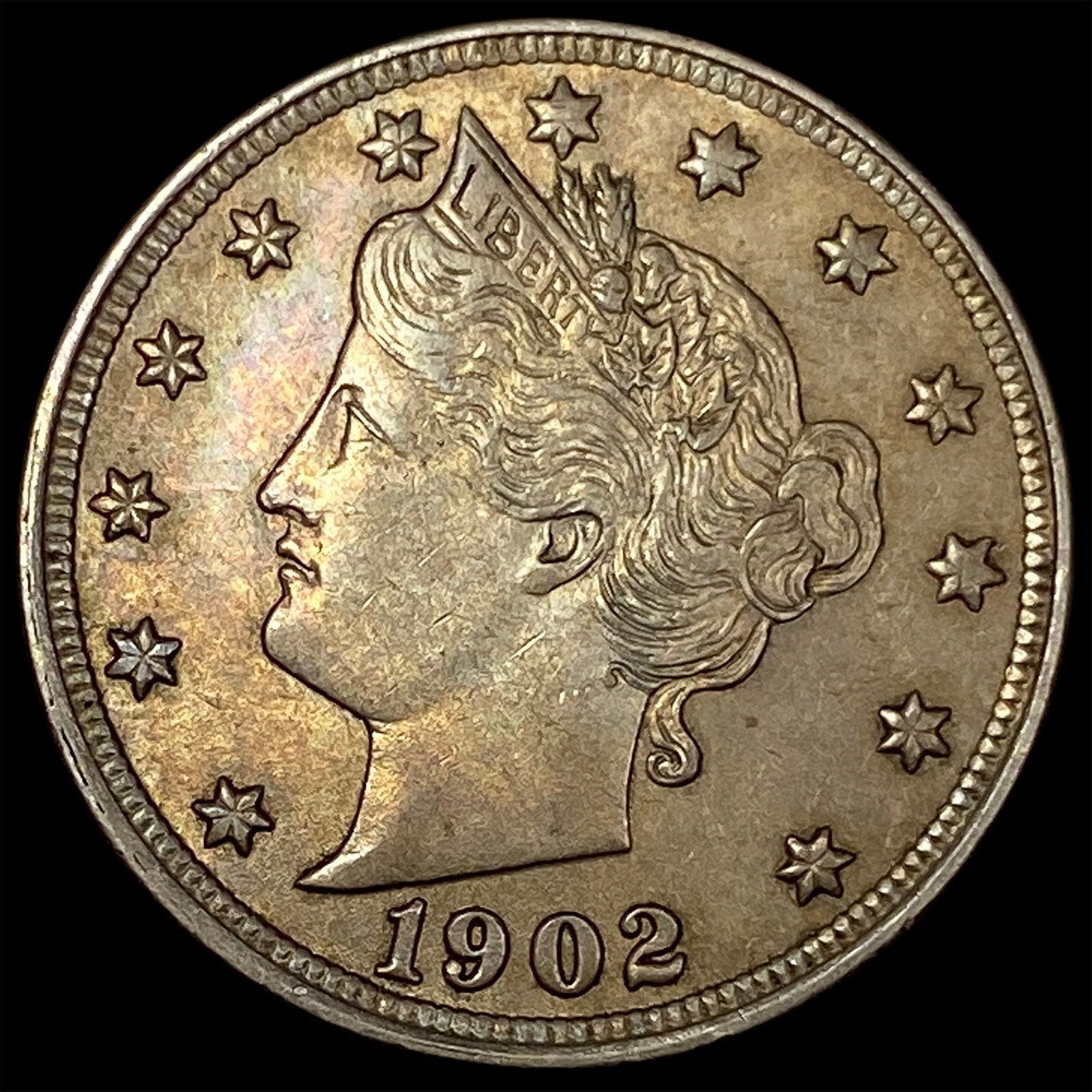 1902 Liberty Head Nickel CHOICE AU: 1902 Liberty Head Nickel CHOICE AU