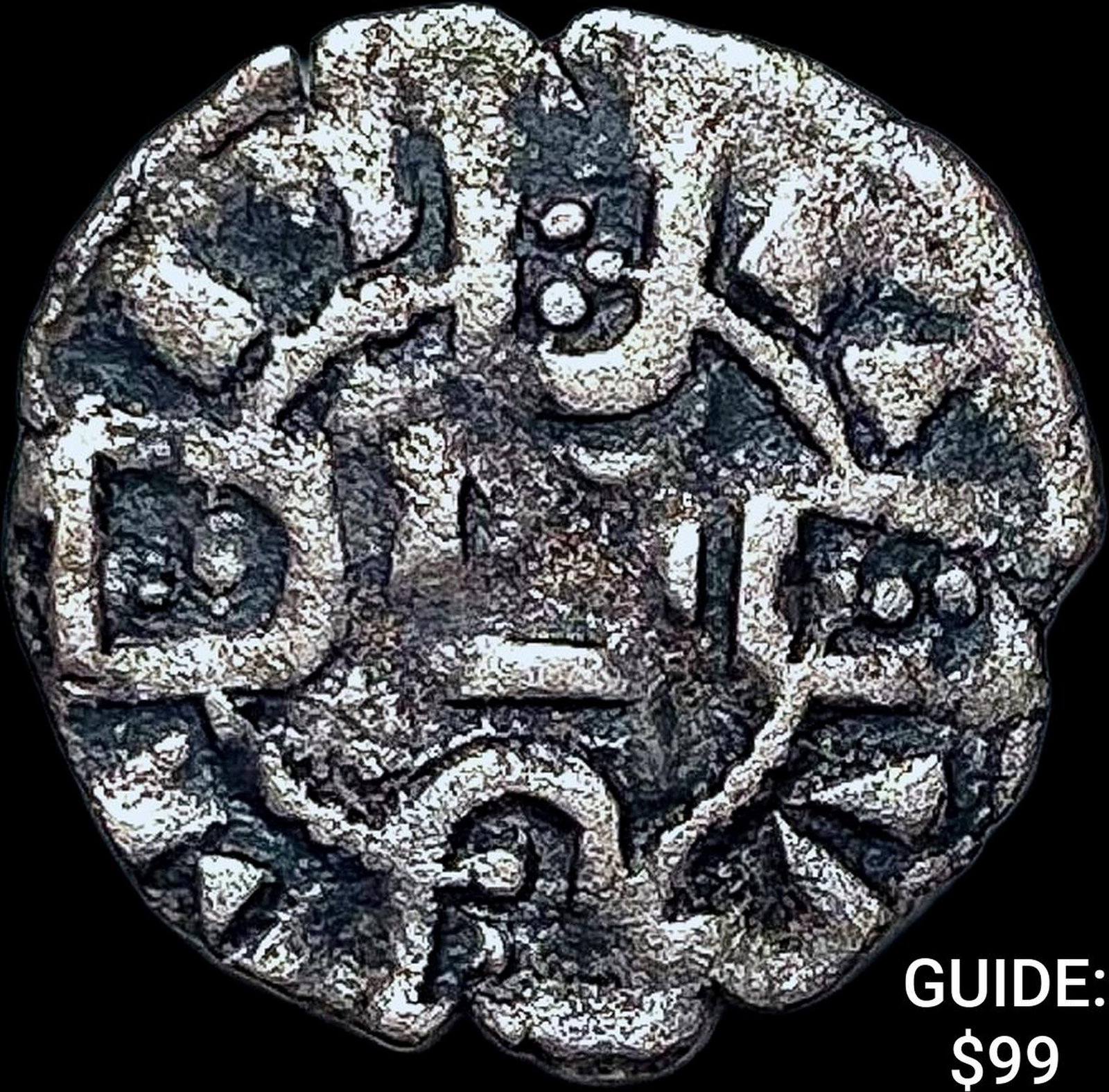1248-1279 Portugal Alfonso III Silver Denero NEARLY UNCIRCULATED: 1248-1279 Portugal Alfonso III Silver Denero NEARLY UNCIRCULATED