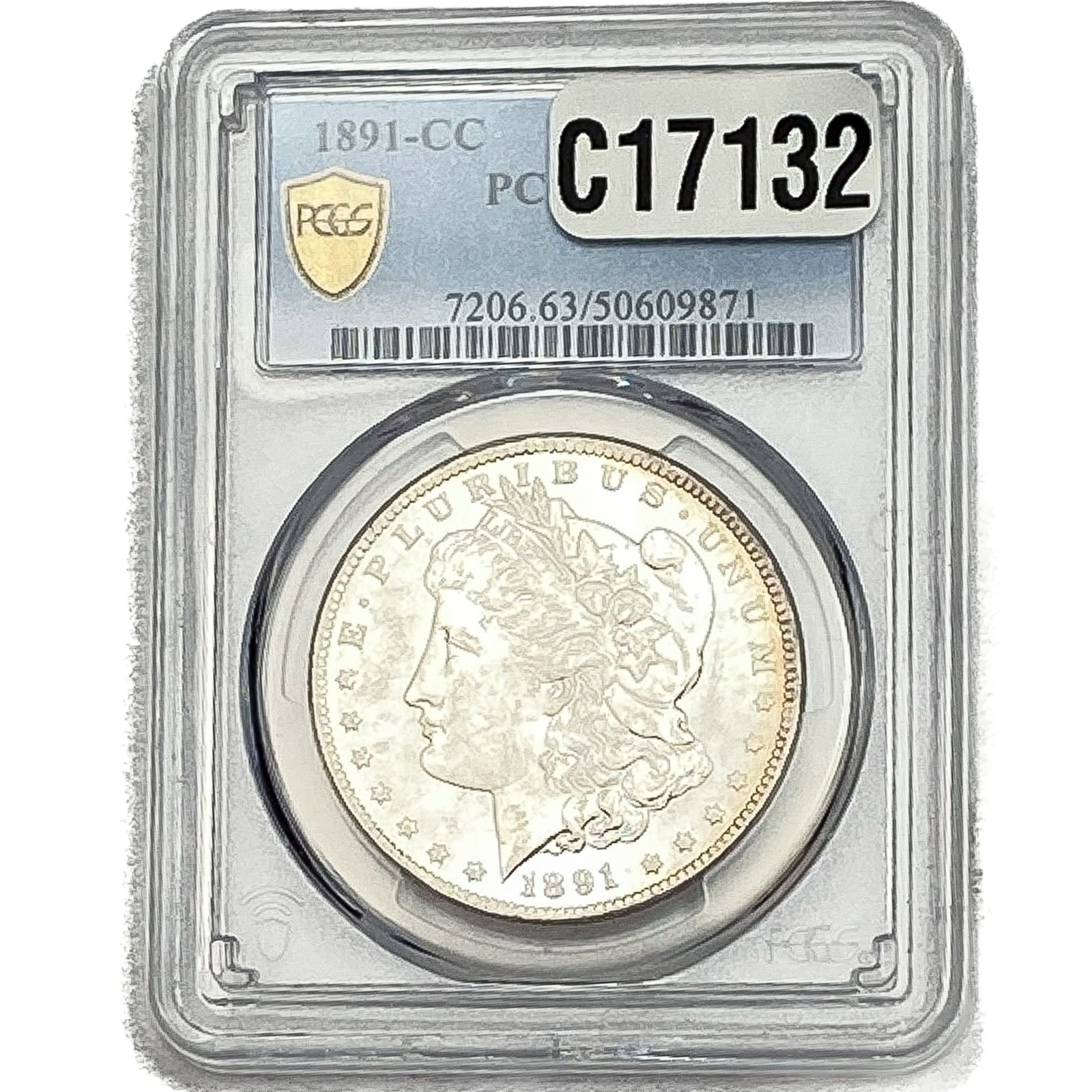 1891-CC Morgan Silver Dollar PCGS MS63: 1891-CC Morgan Silver Dollar PCGS MS63