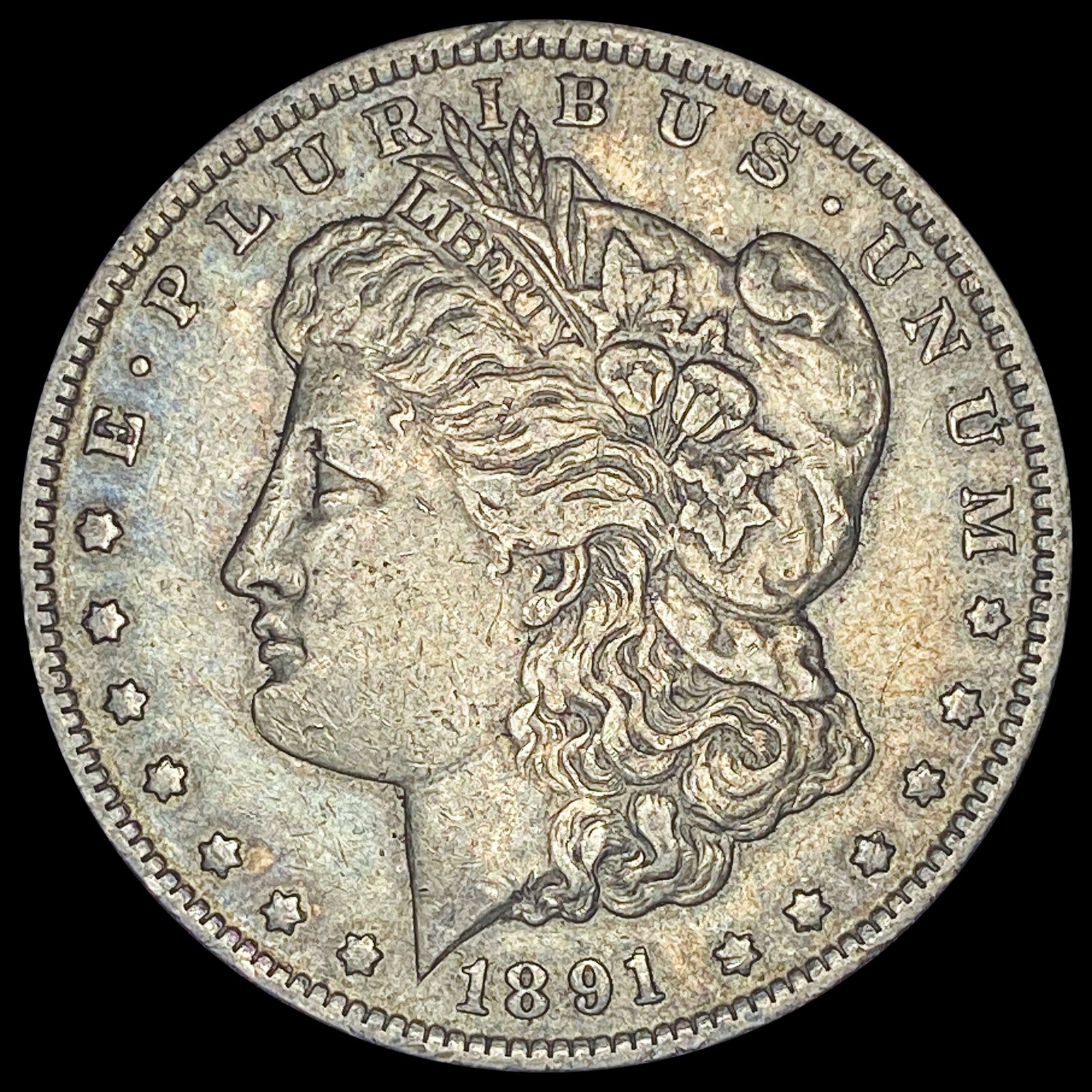 1891-CC Silver Morgan Dollar NEARLY UNCIRCULATED: 1891-CC Silver Morgan Dollar NEARLY UNCIRCULATED
