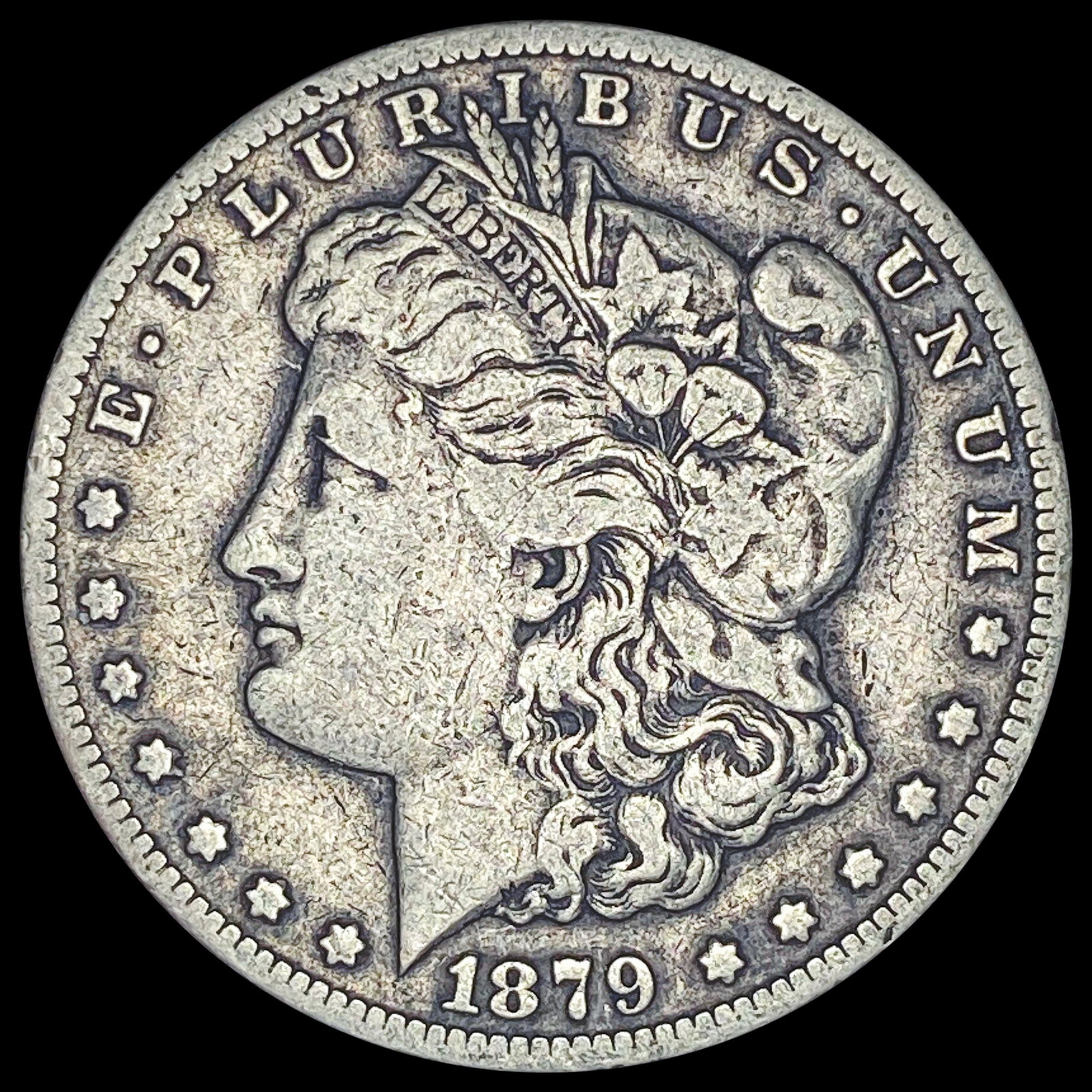 1879-CC Silver Morgan Dollar LIGHTLY CIRCULATED: 1879-CC Silver Morgan Dollar LIGHTLY CIRCULATED
