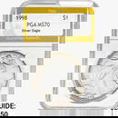 1998 American Silver Eagle PGA MS70