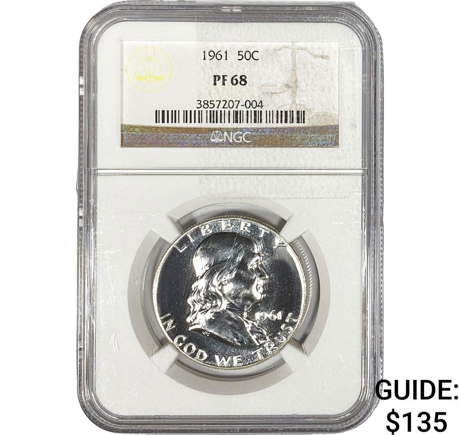 1961 Franklin Half Dollar NGC PF68 (1 of 2)