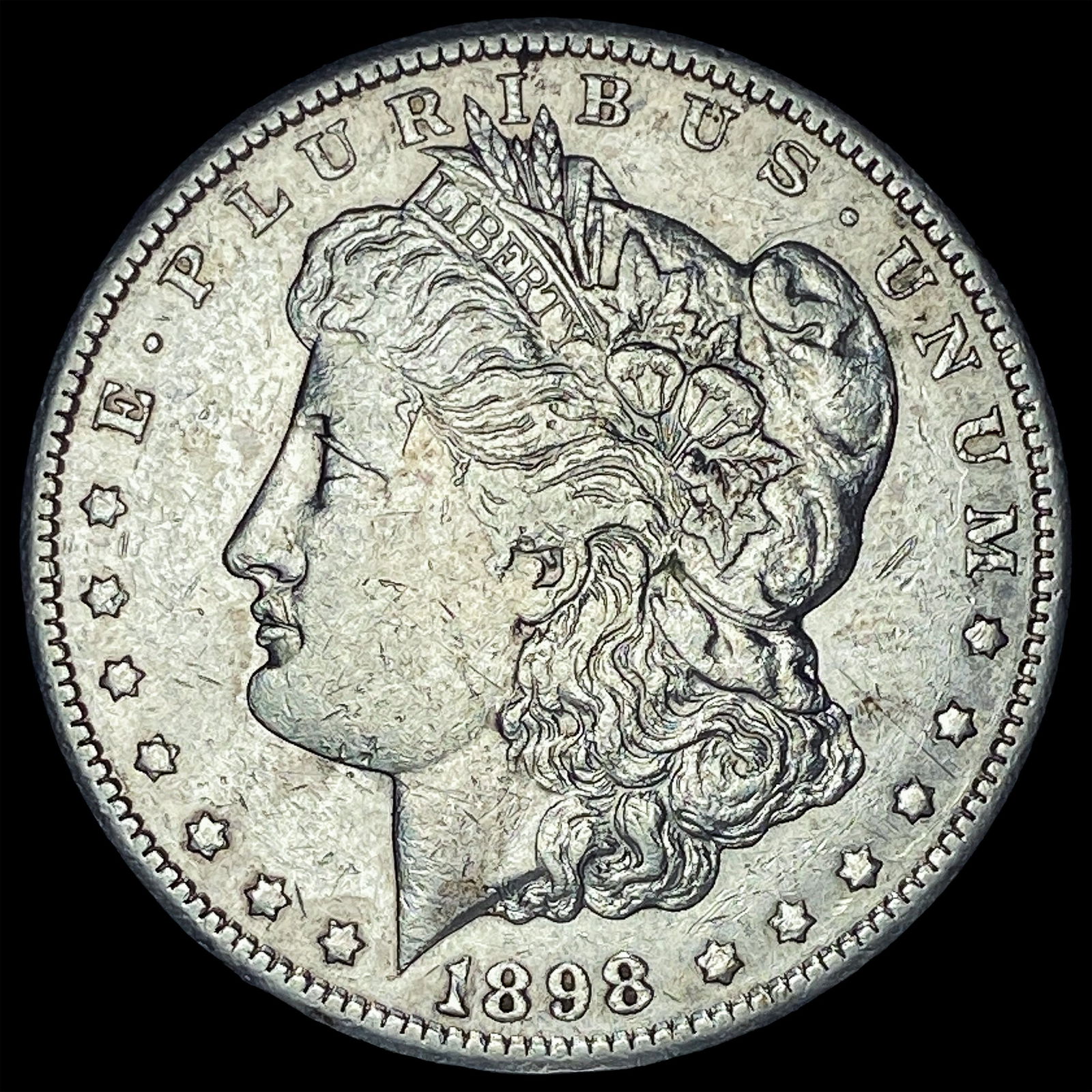 1898-S Silver Morgan Dollar CLOSELY UNCIRCULATED (1 of 2)