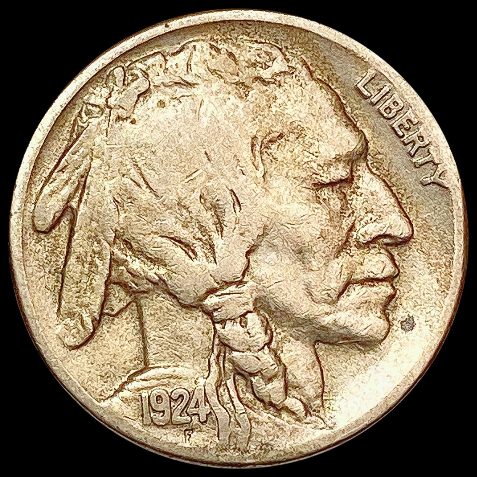 1924-S Buffalo Nickel NEARLY UNCIRCULATED (1 of 2)