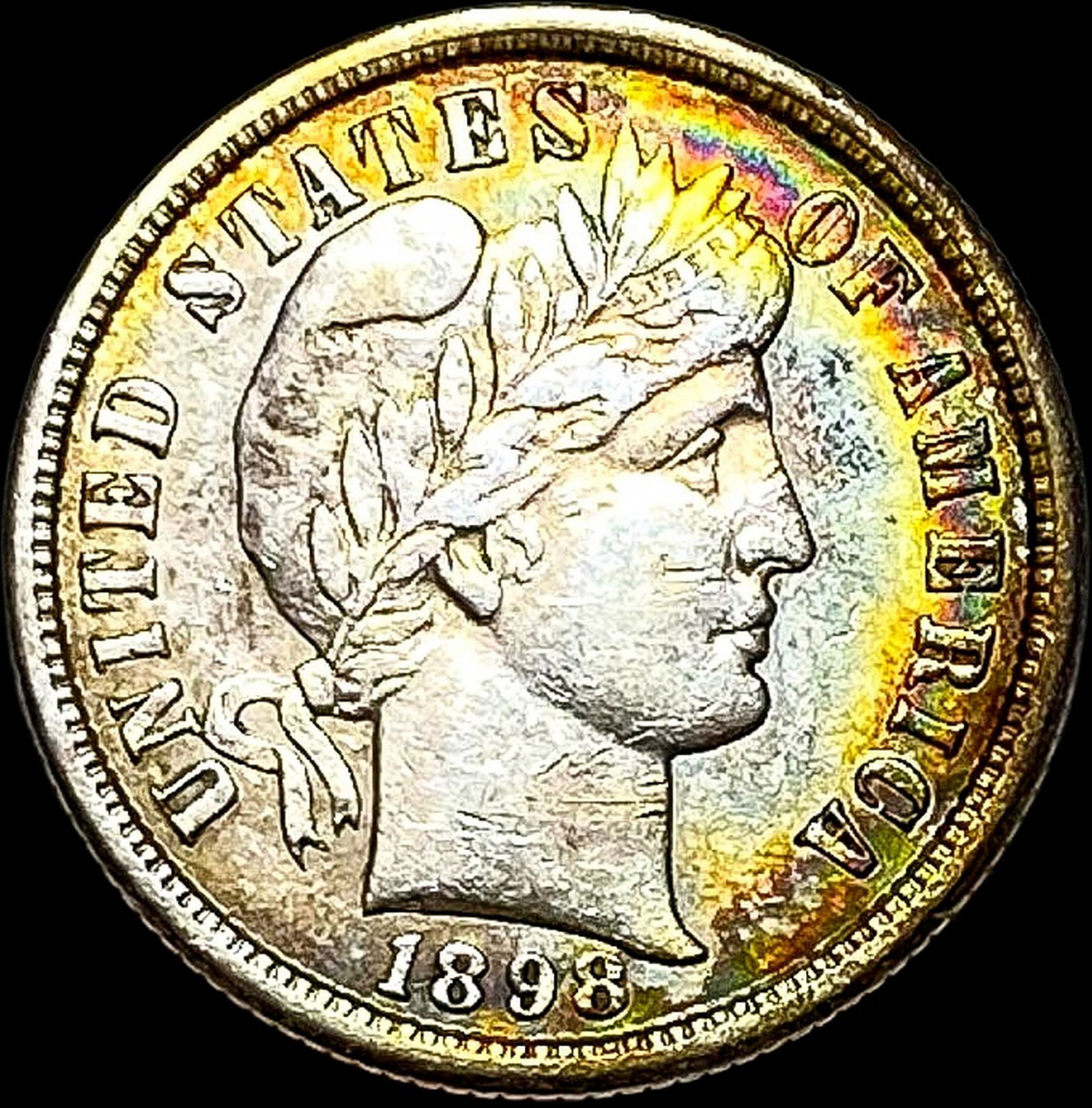 1898-S Silver Barber Dime CLOSELY UNCIRCULATED (1 of 2)