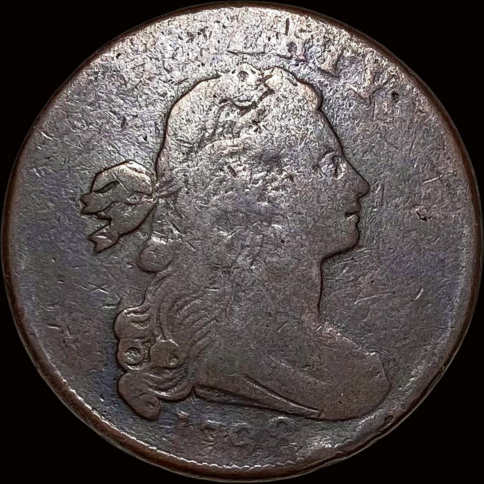 1798 Draped Bust Large Cent NICELY CIRCULATED (1 of 2)