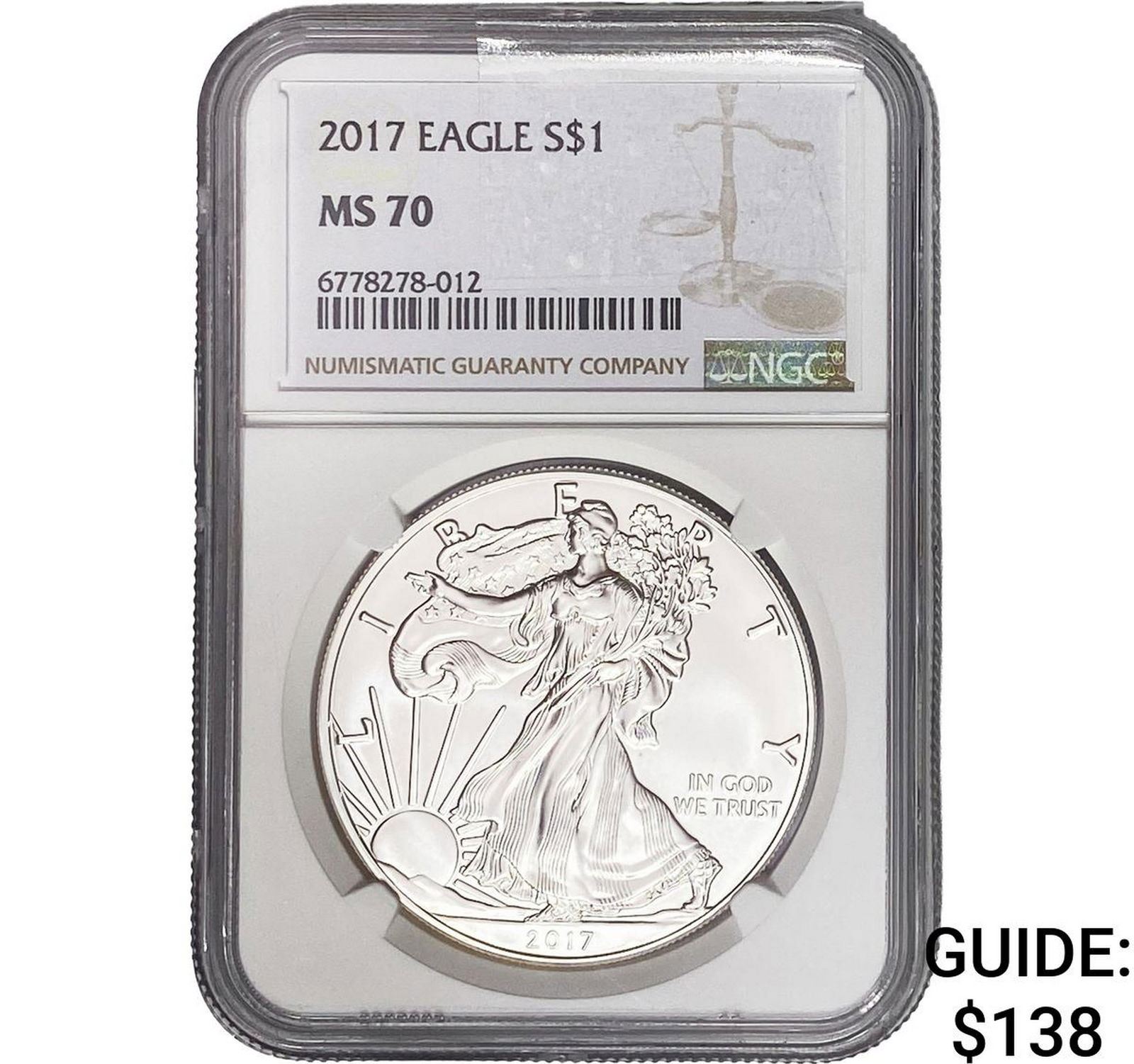 2017 Silver Eagle NGC MS70 (1 of 2)