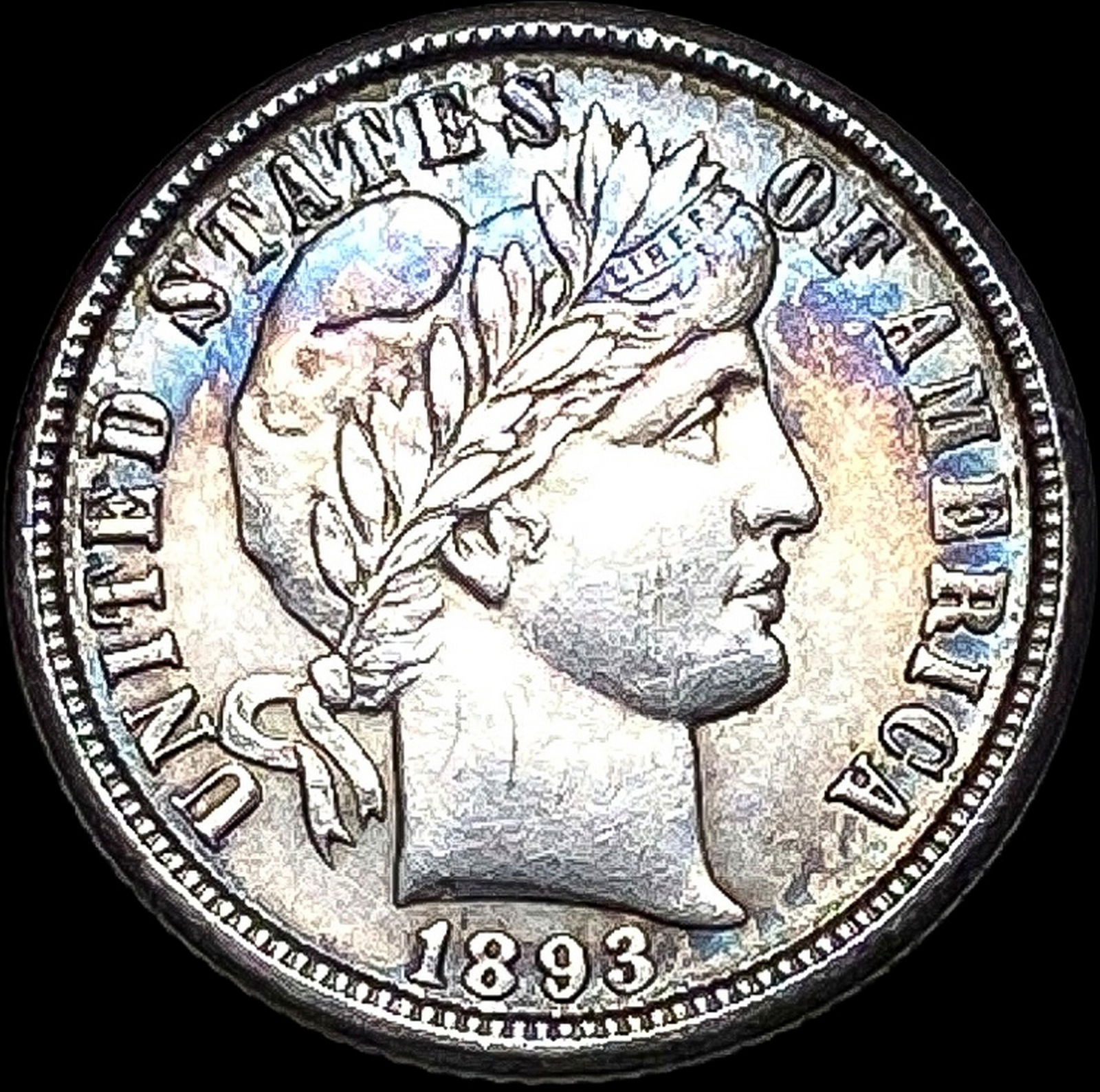 1893-O Silver Barber Dime CLOSELY UNCIRCULATED (1 of 2)