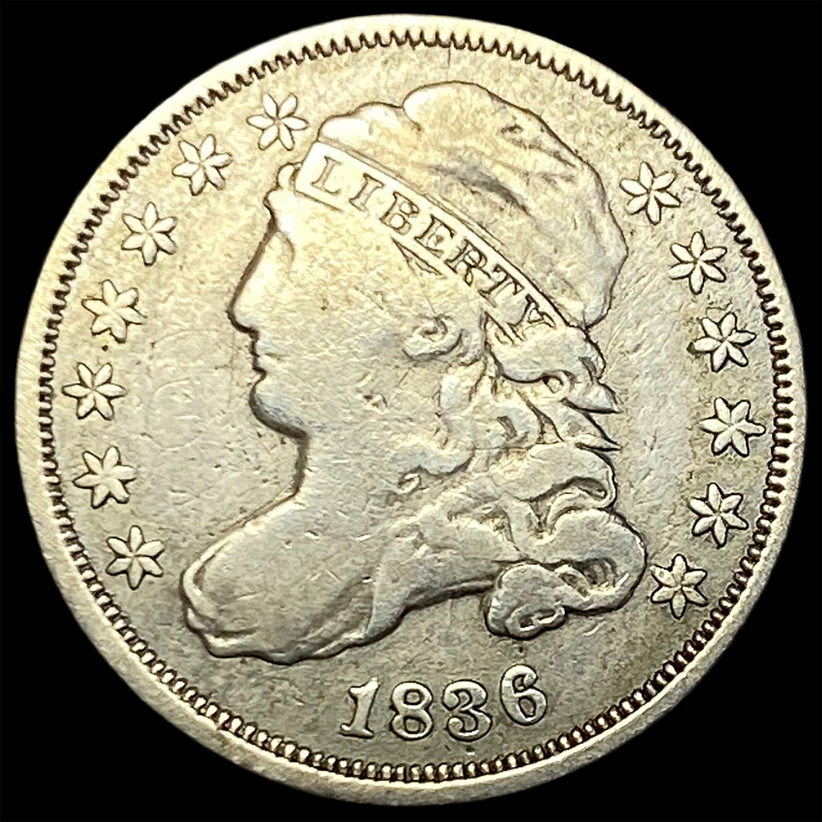 1836 Capped Bust Dime LIGHTLY CIRCULATED (1 of 2)