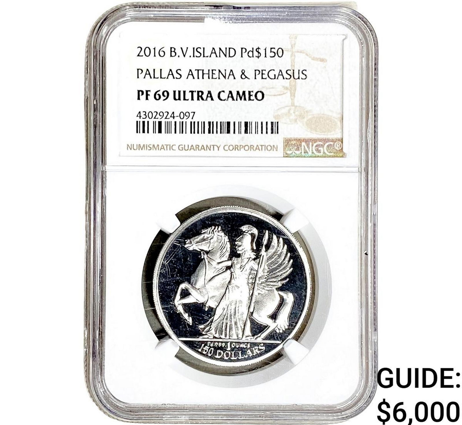 2016 Virgin Islands 1oz Palladium $150 NGC PF69 UC (1 of 2)