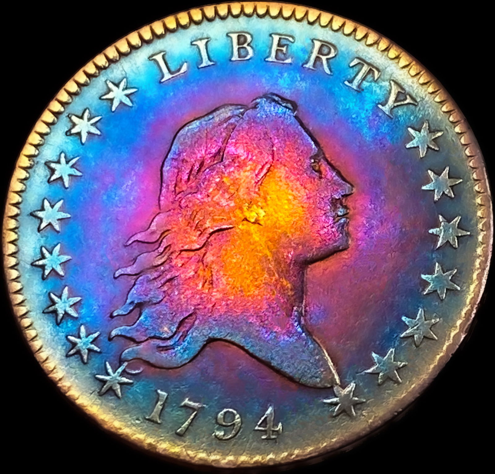 1794 Flowing Hair Half Dollar CLOSELY UNCIRCULATED (1 of 2)