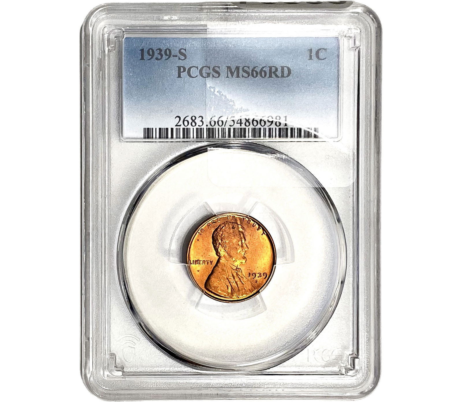 1939-S Wheat Cent PCGS MS66 RD (1 of 2)