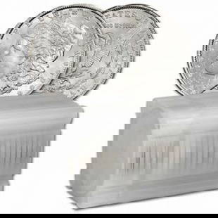 [20 coins] Pre-21 Morgan Silver Dollar Roll Ch BU: [20 coins] Pre-21 Morgan Silver Dollar Roll Ch