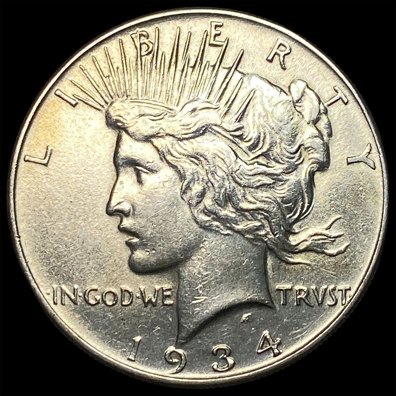 1934 Silver Peace Dollar CLOSELY UNCIRCULATED (1 of 2)
