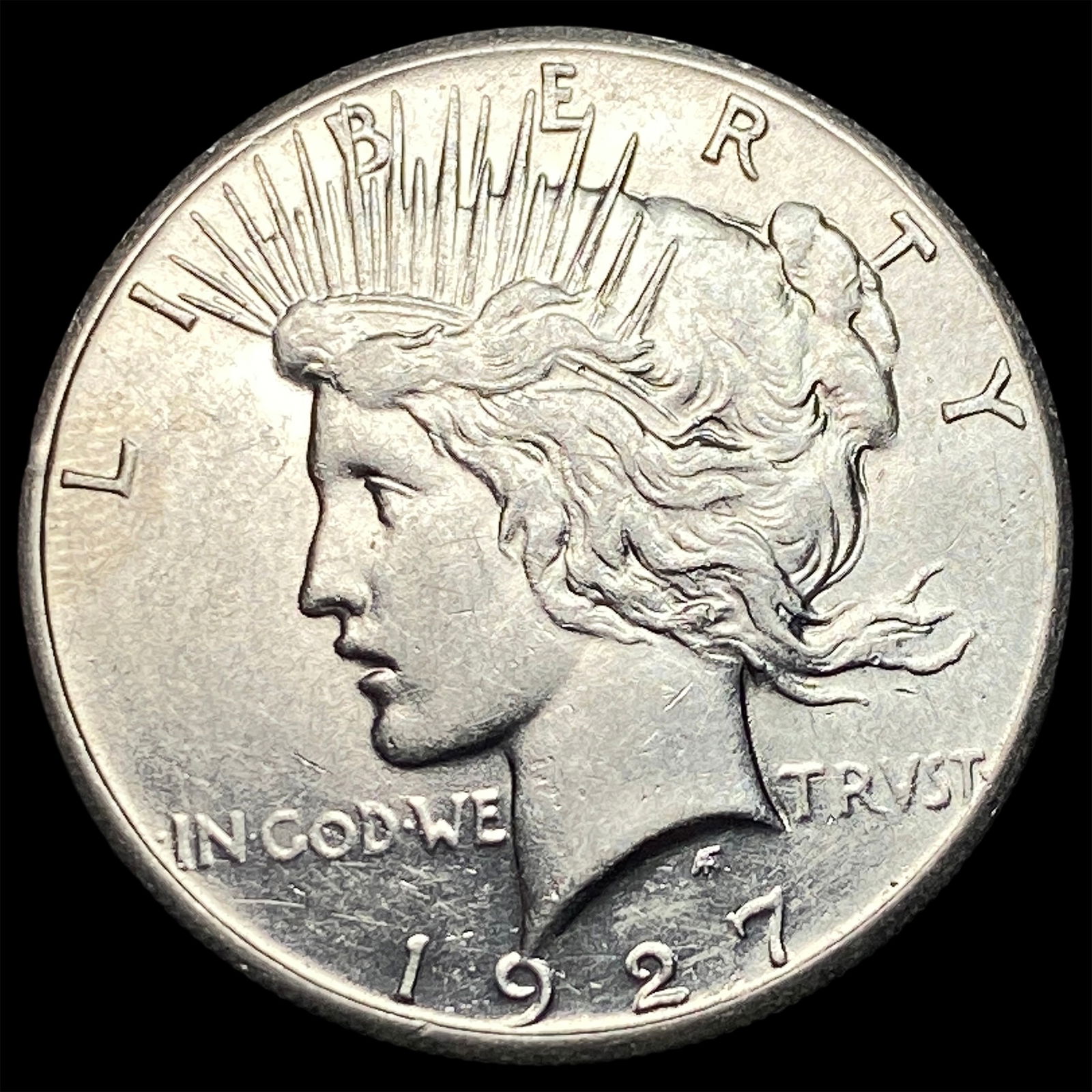 1927 Silver Peace Dollar CHOICE AU (1 of 2)