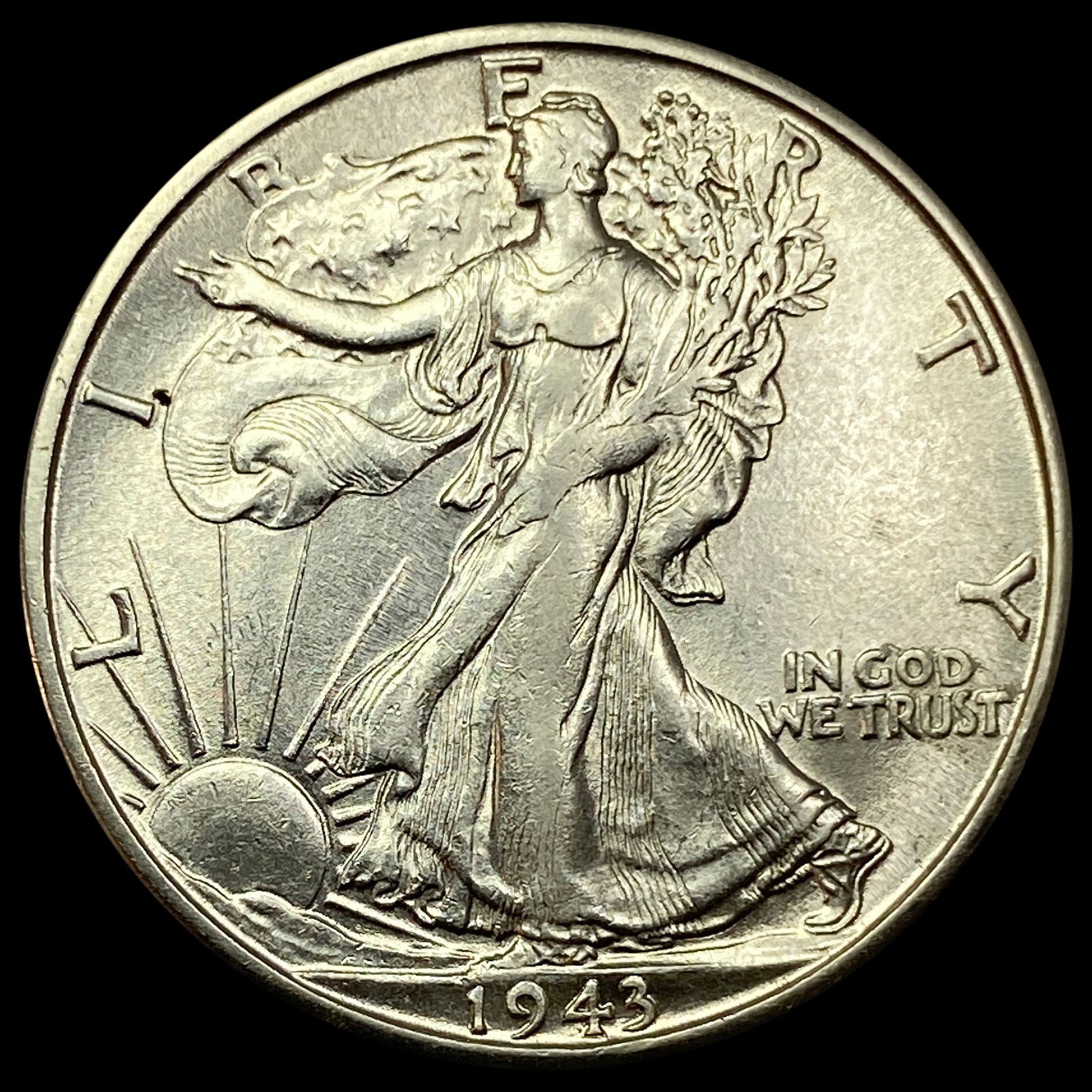 1943-S Silver Half Dollar Walking Liberty CLOSELY UNCIRCULATED (1 of 2)