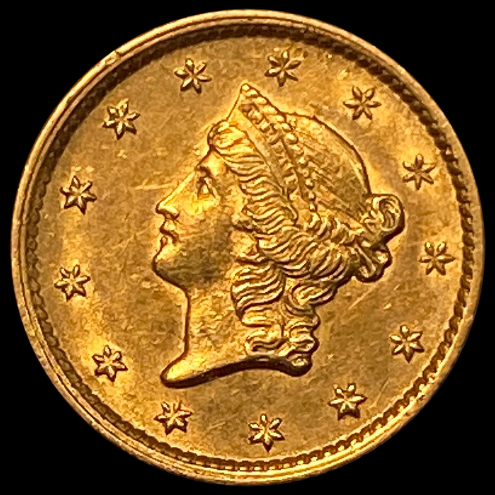 1854 Gold $1 Type 1 CLOSELY UNCIRCULATED (1 of 2)