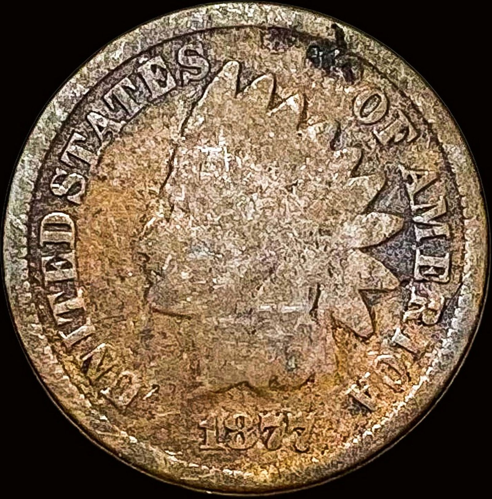 1877 Indian Head Cent NICELY CIRCULATED (1 of 2)