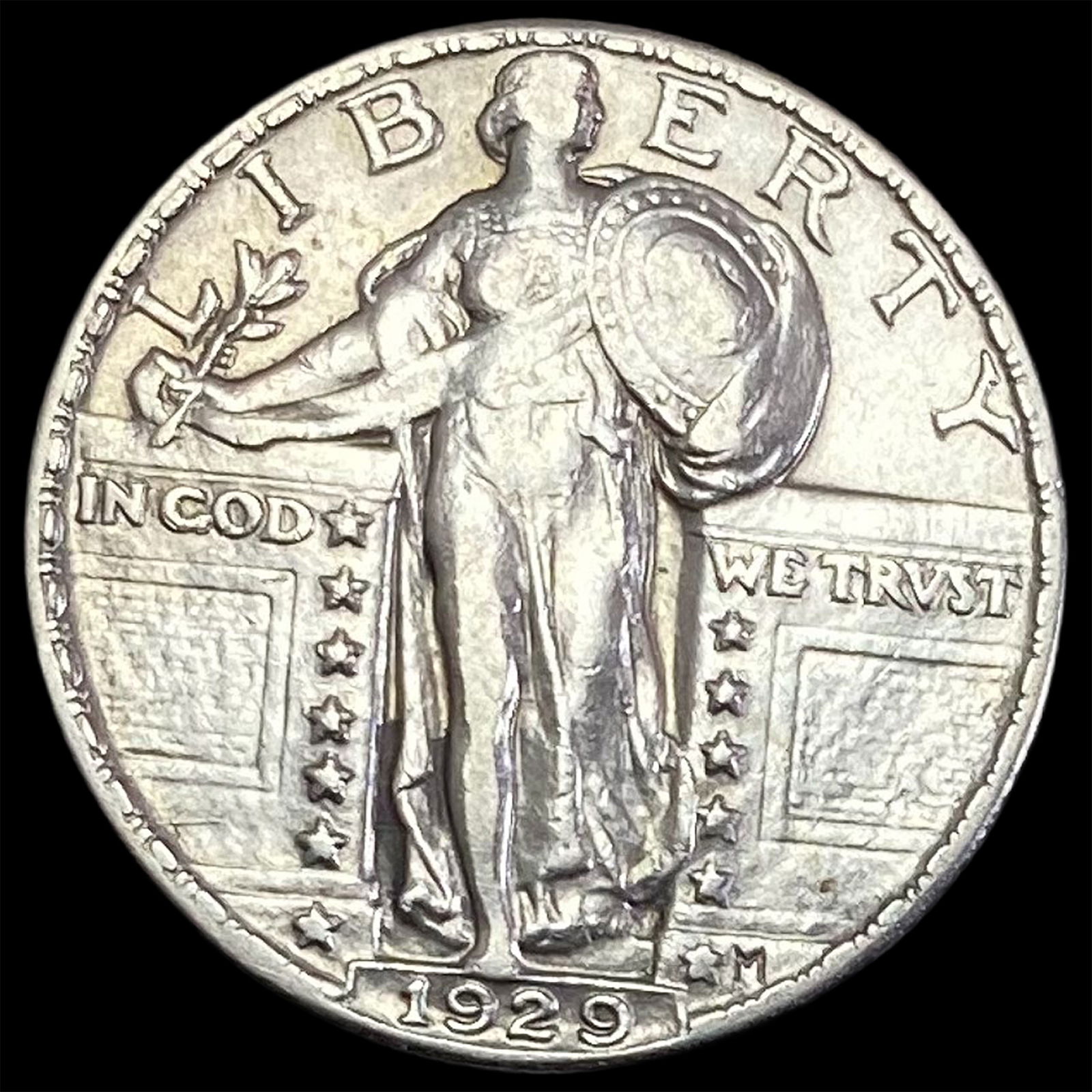 1929 Standing Liberty Silver Quarter LIGHT  CIRC (1 of 2)