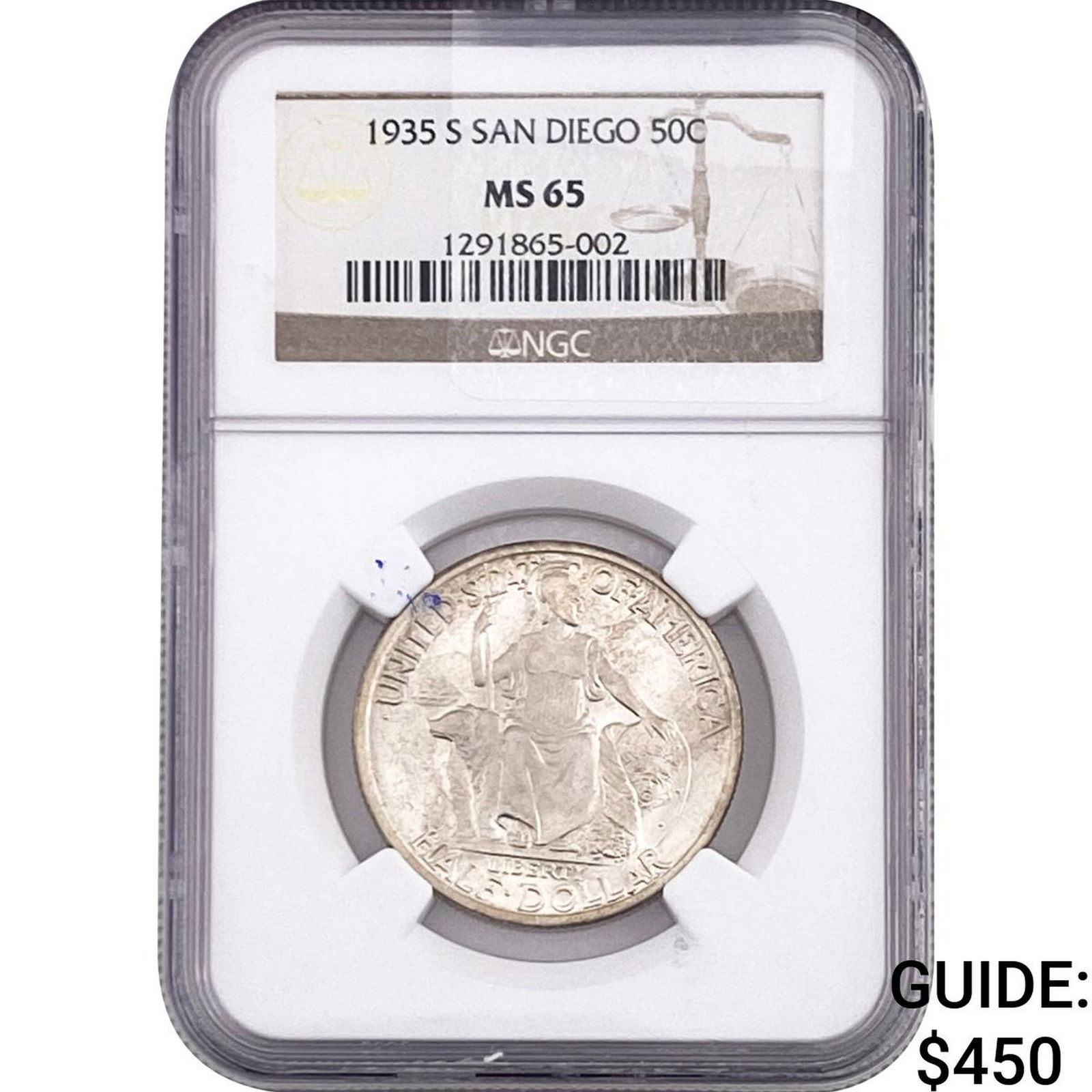 1935-S San Diego Half Dollar NGC MS65 (1 of 2)