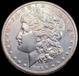 1889-CC Morgan Silver Dollar