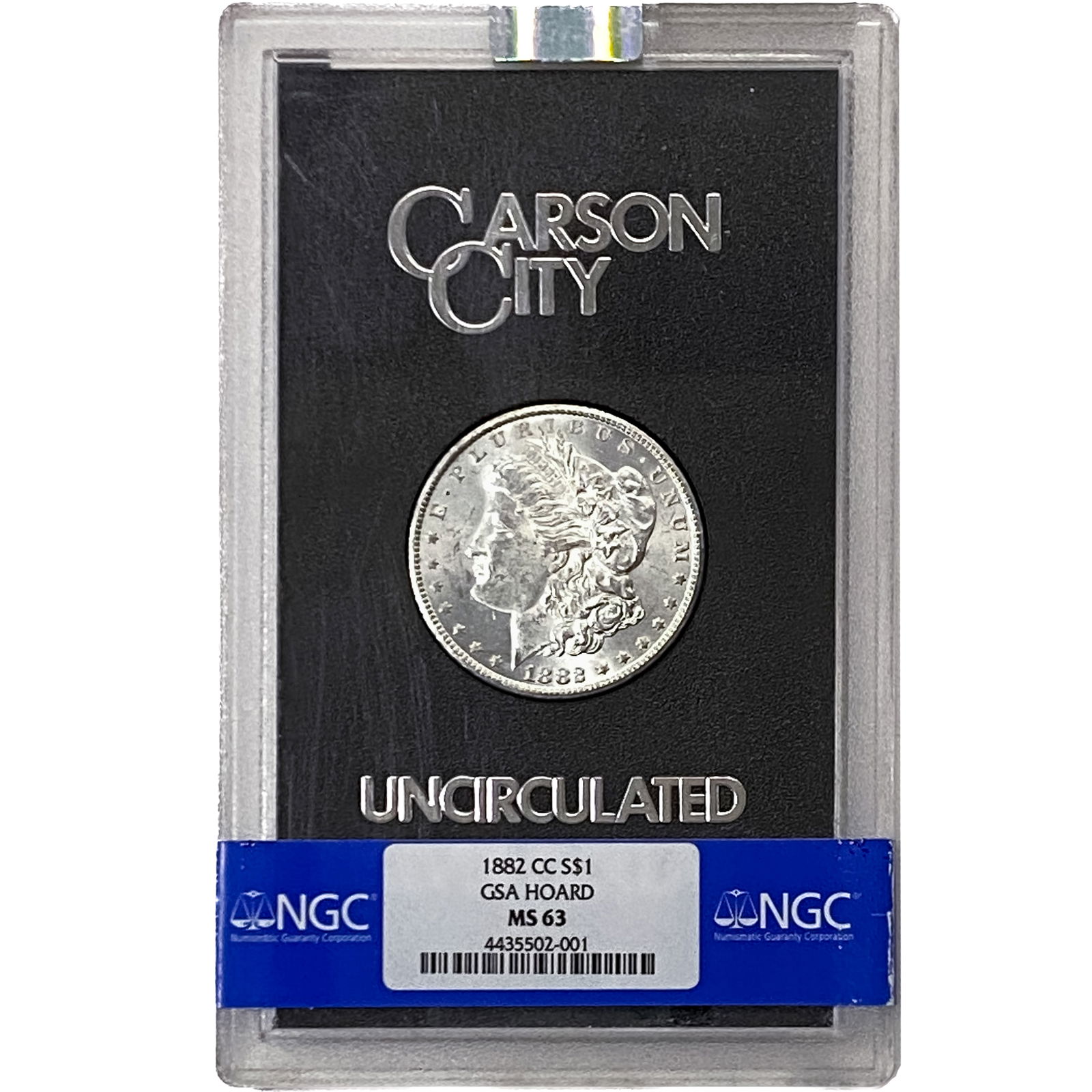 1882-CC Morgan Silver Dollar NGC GSA MS63 (1 of 2)