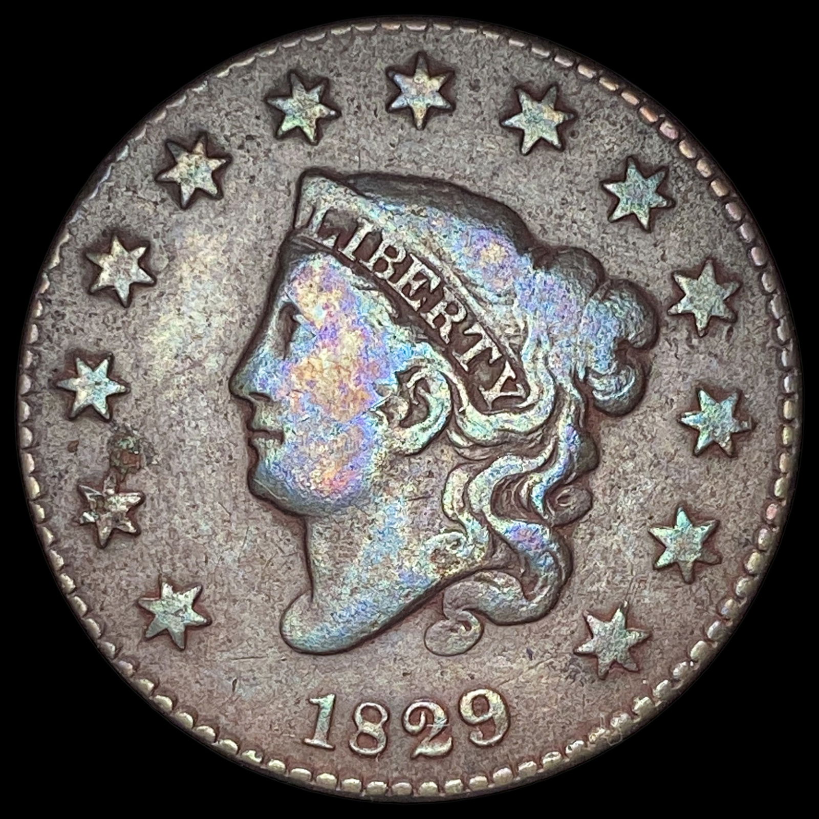 1829 Coronet Head Large Cent LIGHTLY CIRCULATED (1 of 2)