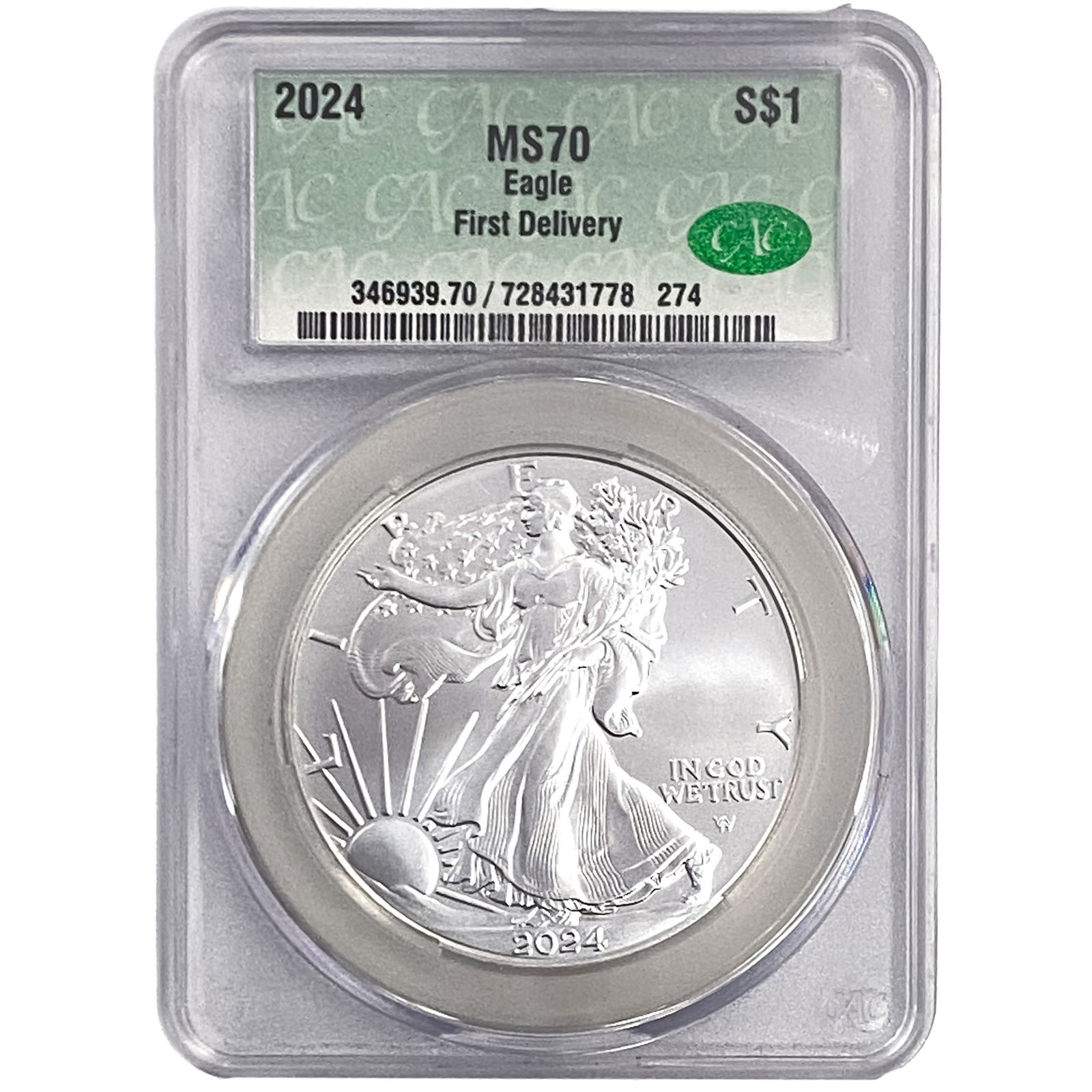 2024 Silver Eagle CAC MS70 (1 of 2)