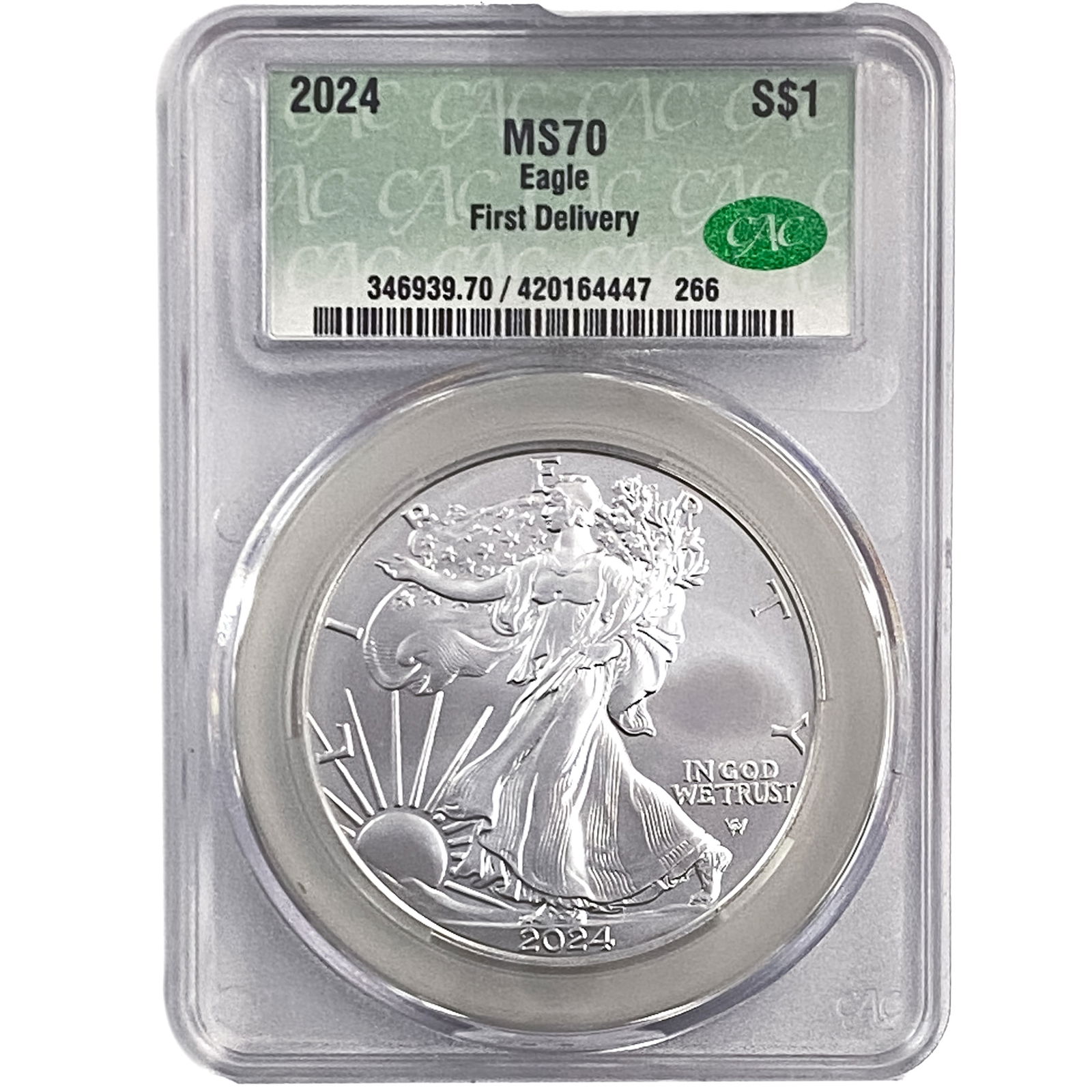 2024 Silver Eagle CAC MS70 (1 of 2)