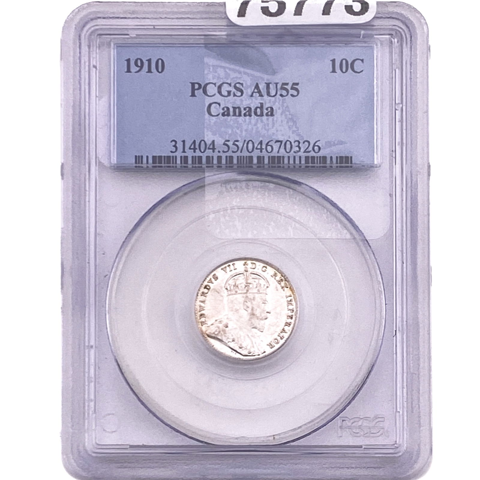 1910 10C Canada Dime PCGS AU55 (1 of 2)