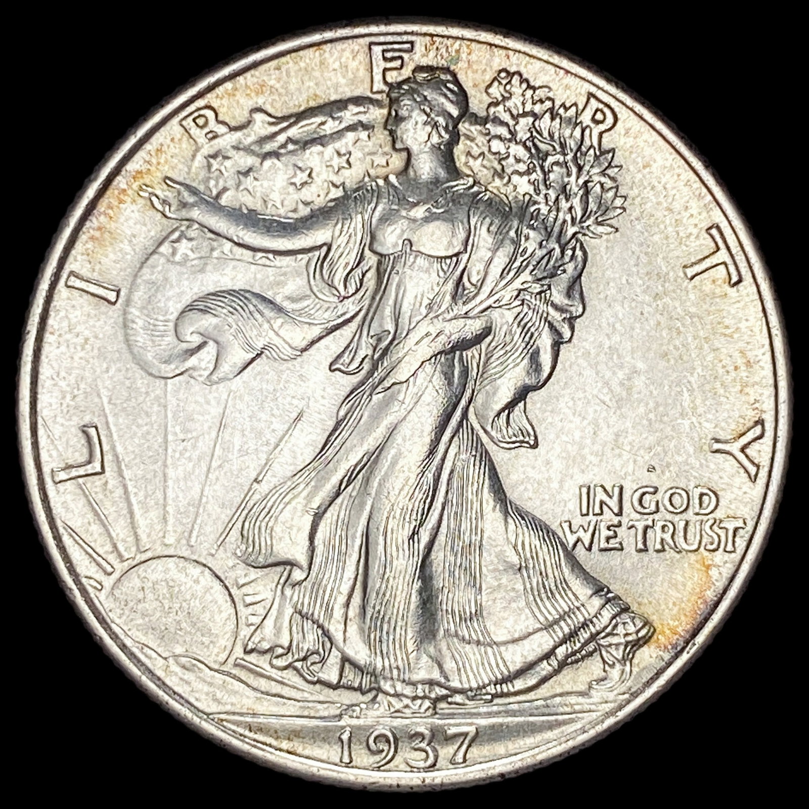 1937 Walking Liberty Half Dollar CHOICE AU: 1937 Walking Liberty Half Dollar CHOICE AU