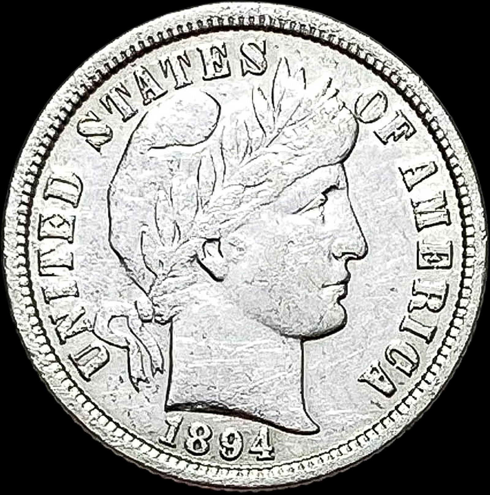 1894 Barber Dime CLOSELY UNCIRCULATED (1 of 2)