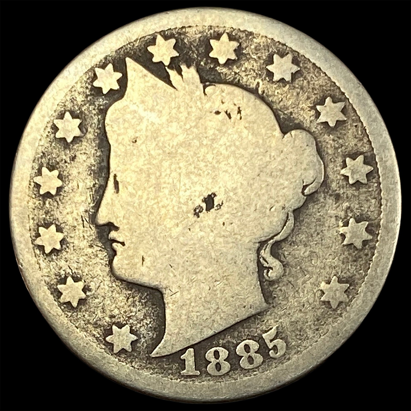 1885 Liberty Head Nickel NICELY CIRCULATED: 1885 Liberty Head Nickel NICELY CIRCULATED
