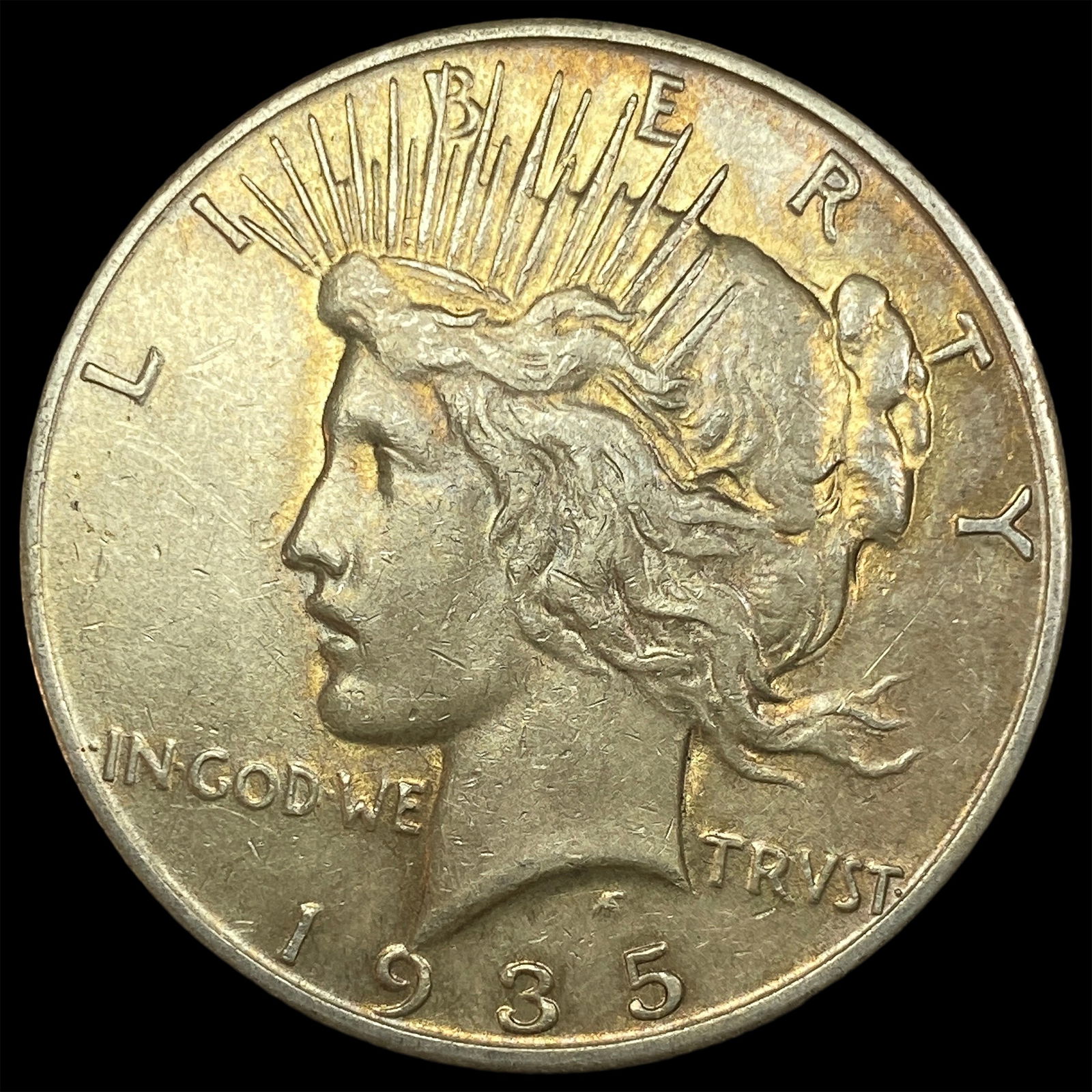 1935-S Silver Peace Dollar CLOSE UNC (1 of 2)