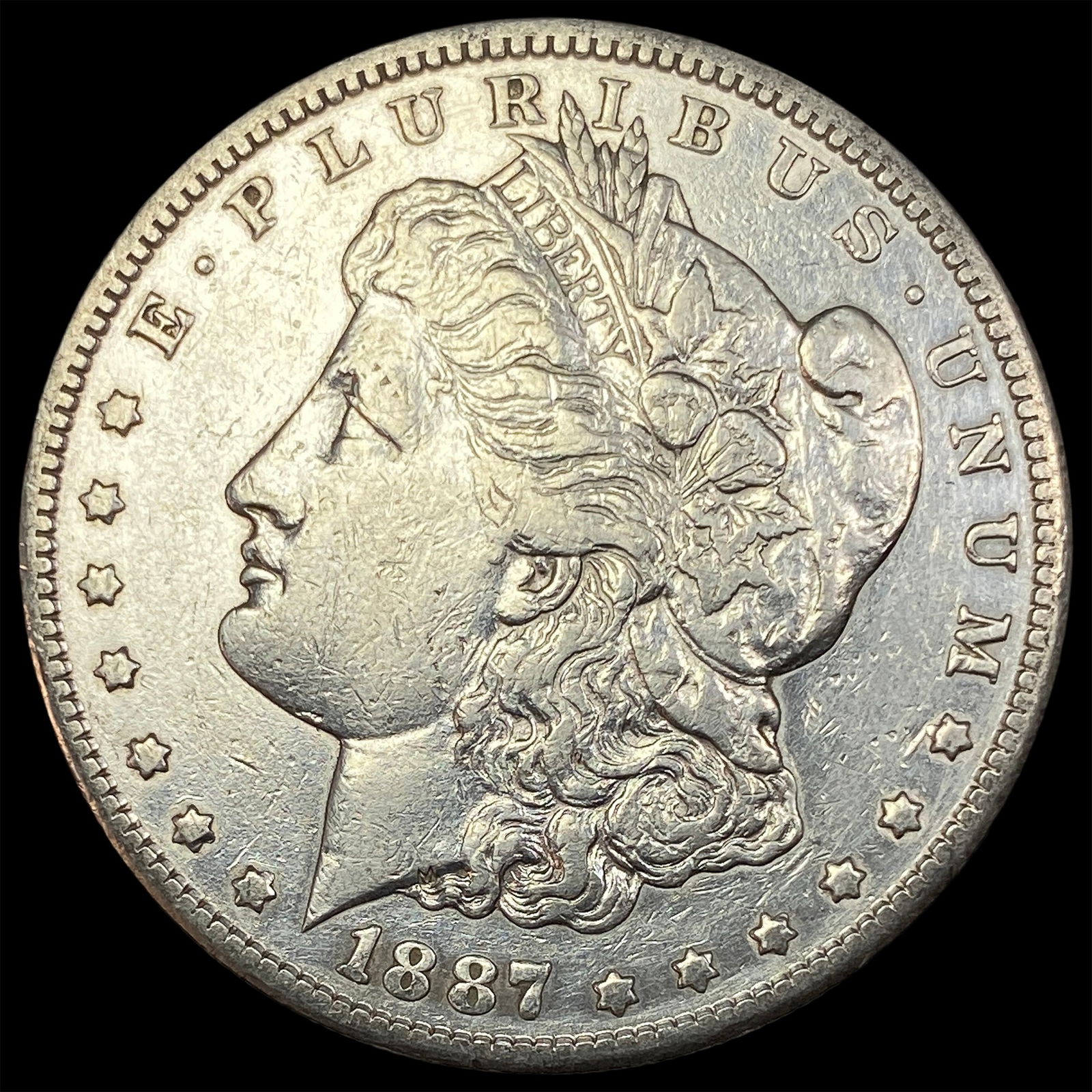 1887-S Silver Morgan Dollar CLOSELY UNCIRCULATED (1 of 2)