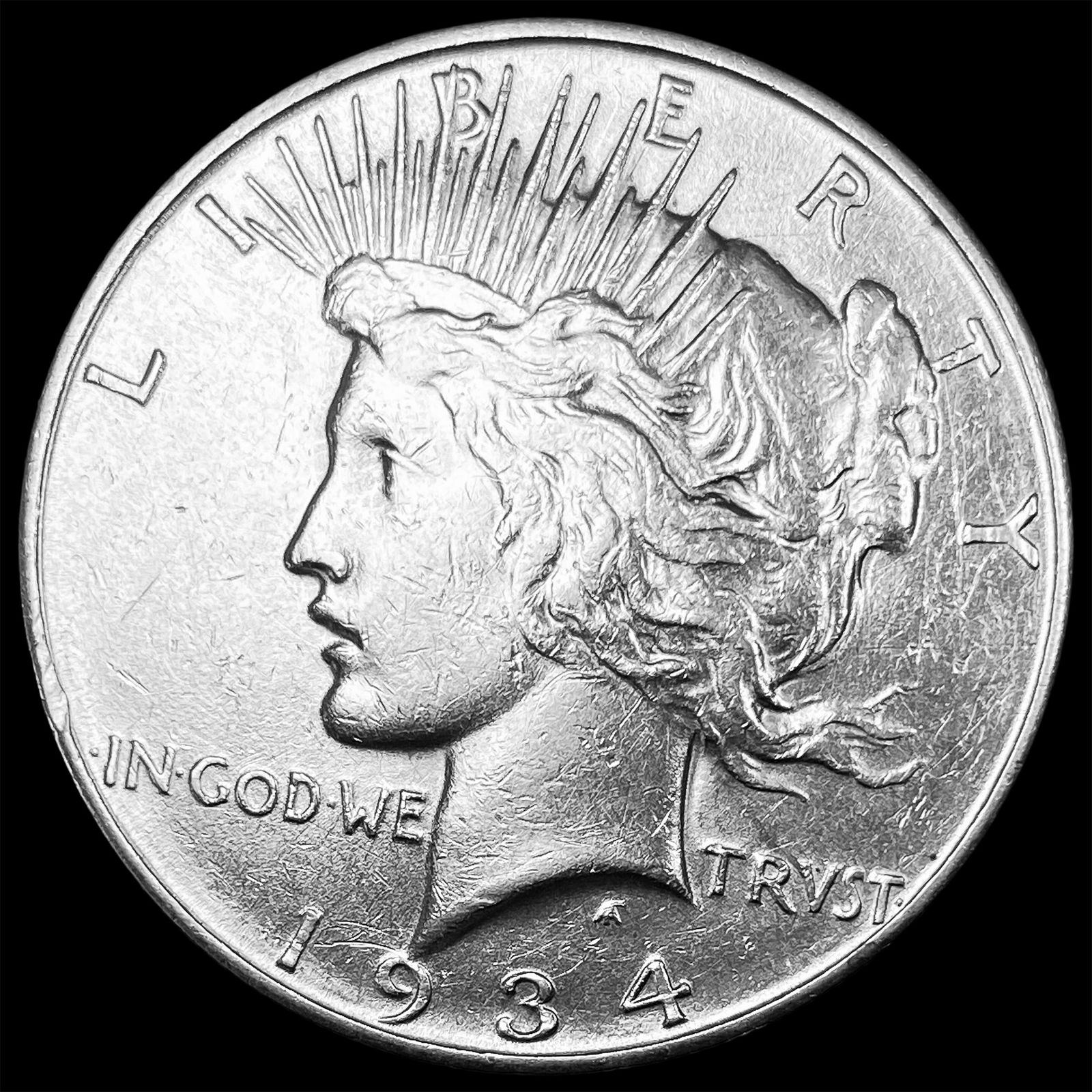 1934-D Silver Peace Dollar CLOSE UNC (1 of 2)