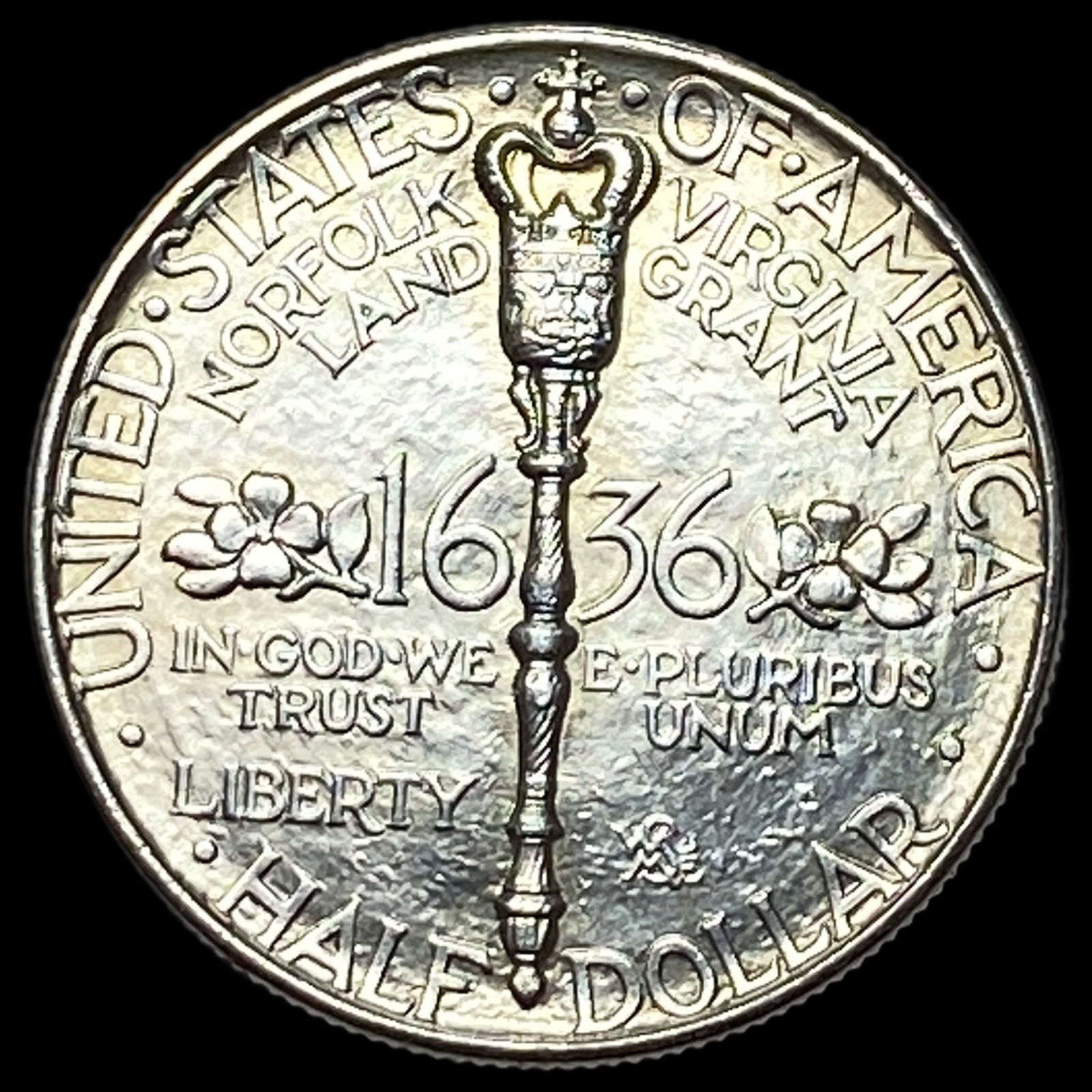 1936 Norfolk Bicentennial Silver Half Dollar CHOICE BU (1 of 2)