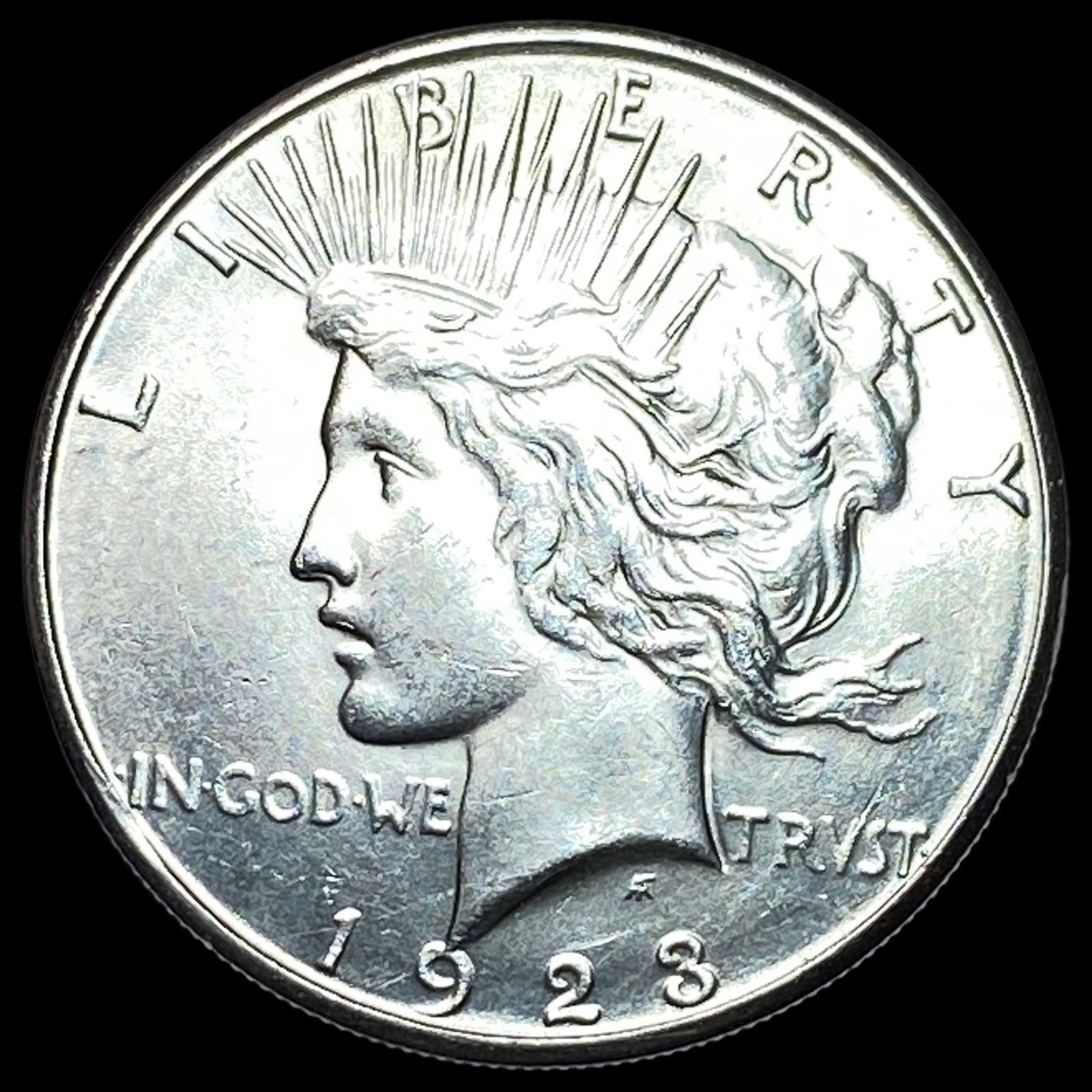 1923-S Silver Peace Dollar UNC (1 of 2)