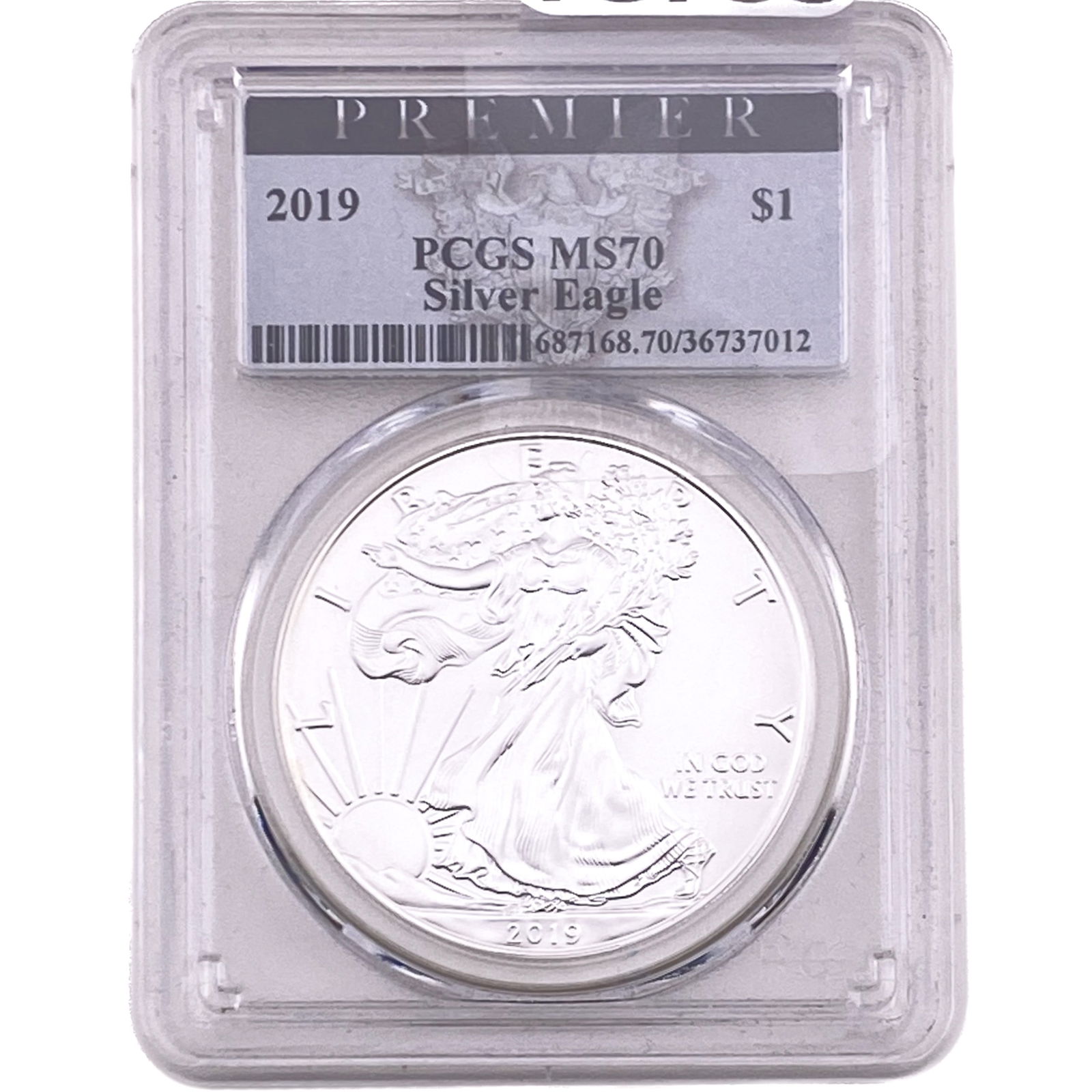 2019 Silver Eagle PCGS MS70 (1 of 2)